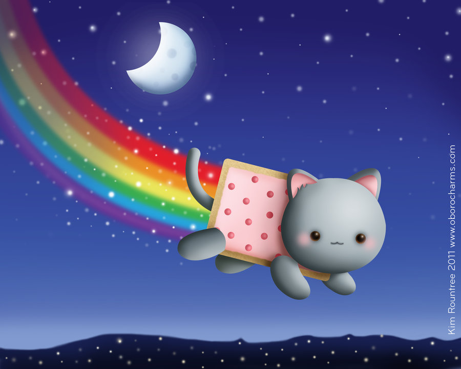 1000 Images About Nyan Cat On Pinterest - Nyan Cat Cute , HD Wallpaper & Backgrounds