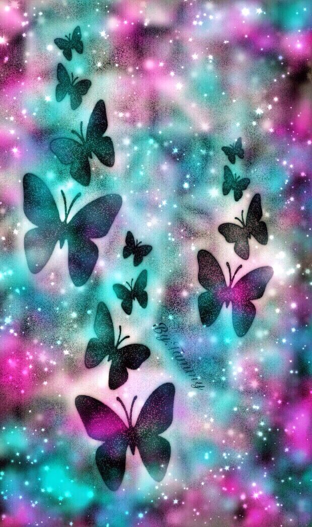 Sparkly Butterfly Wallpaper - Butterflies Wallpaper For Iphone , HD Wallpaper & Backgrounds