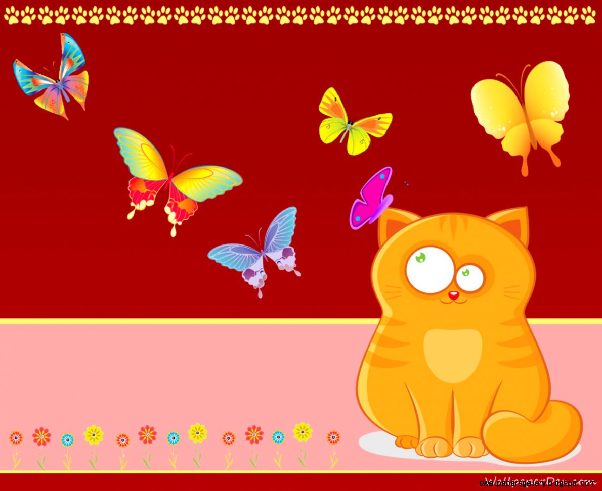 Cute Cartoon Cat Wallpaper Picture Resimkoy - Wallpaper , HD Wallpaper & Backgrounds