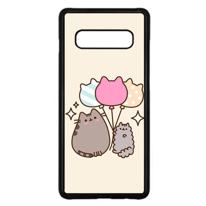 Hardcase Samsung S10 Plus Pusheen Cat Wallpaper N0029 - Cute Pusheen , HD Wallpaper & Backgrounds