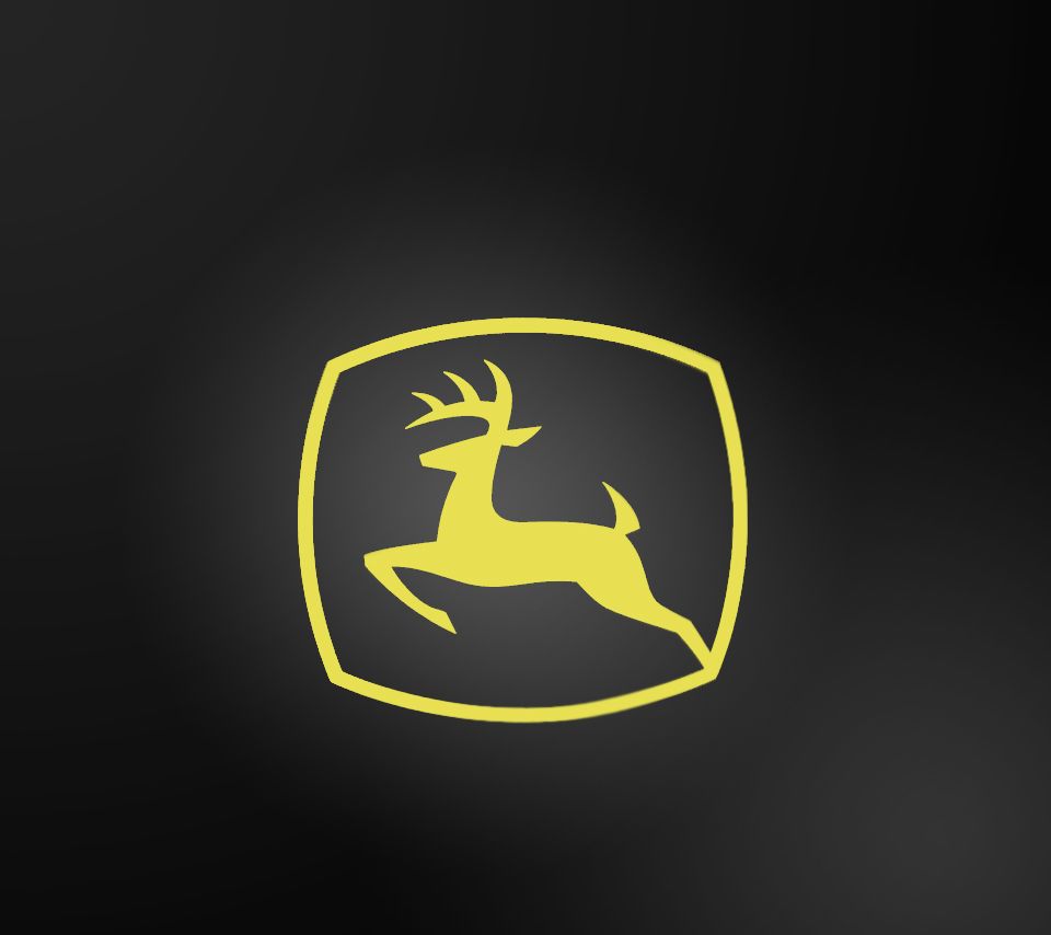 John Deere Wallpaper - John Deere Black And Yellow Logo , HD Wallpaper & Backgrounds