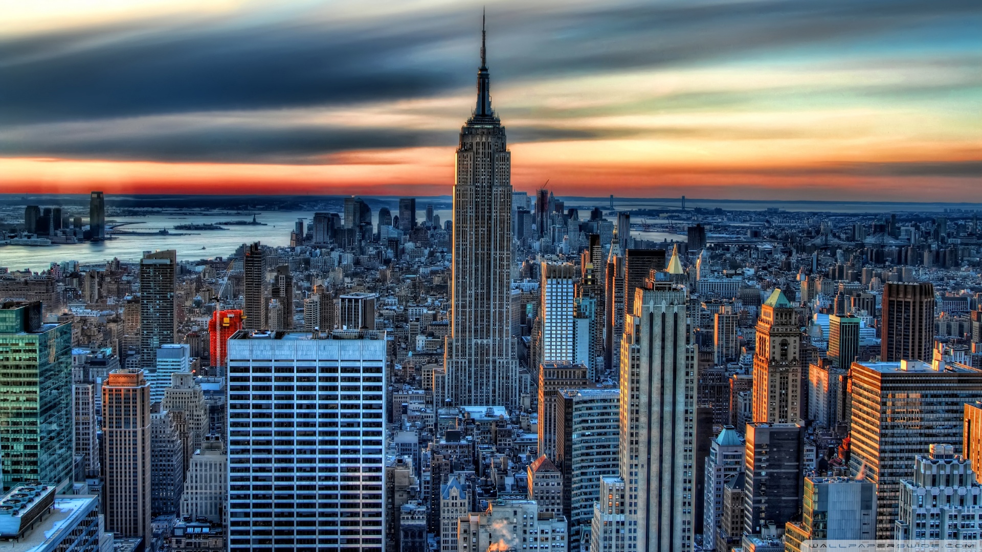 New York City Hdr Wallpaper 1920×1080 Hd - New York City Wallpaper Hd 1080p , HD Wallpaper & Backgrounds