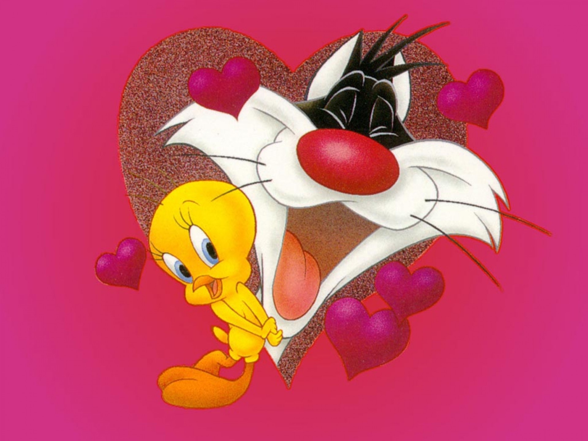 Cool Cat Wallpapers Hd - Sylvester Tweety Love , HD Wallpaper & Backgrounds