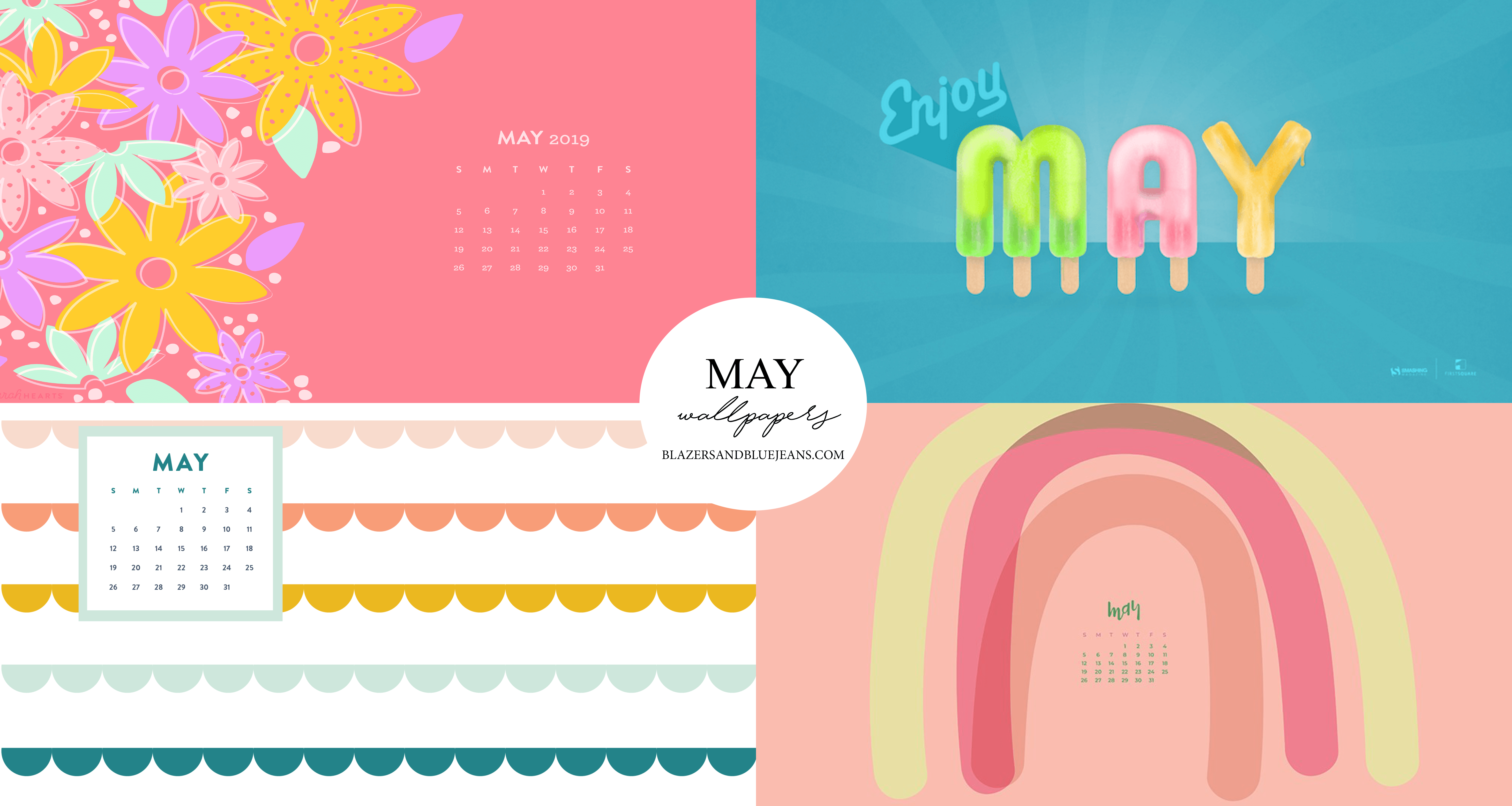 May 2019 Calendar Wallpapers - Graphic Design , HD Wallpaper & Backgrounds