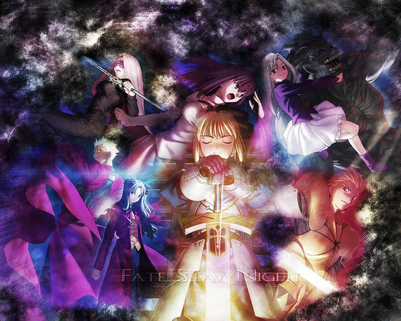 Download Wallpaper From Anime Fate/stay Night With - Fate Stay Night , HD Wallpaper & Backgrounds