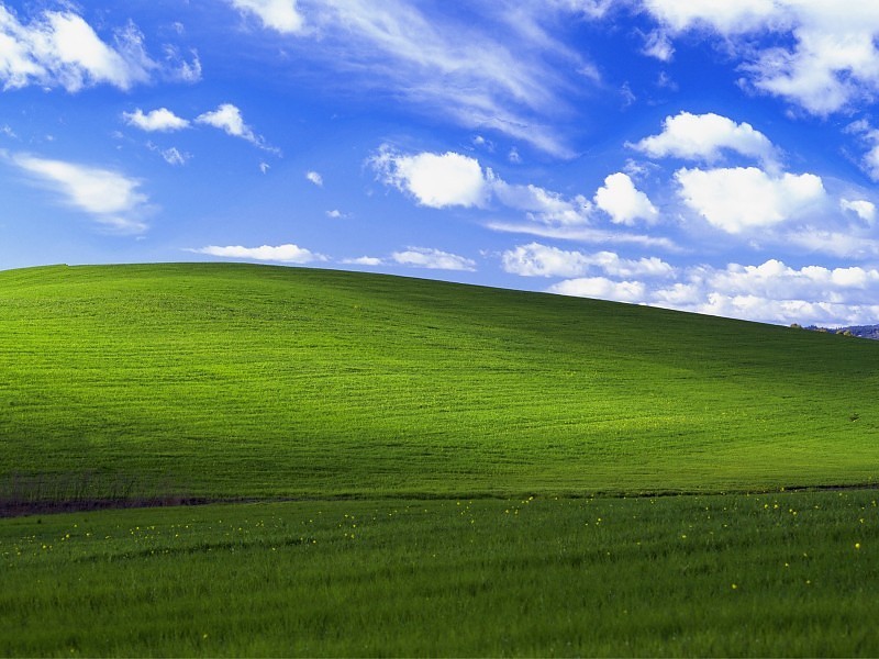 The Original Bliss Wallpaper In Windows Xp - Bliss Windows Xp , HD Wallpaper & Backgrounds