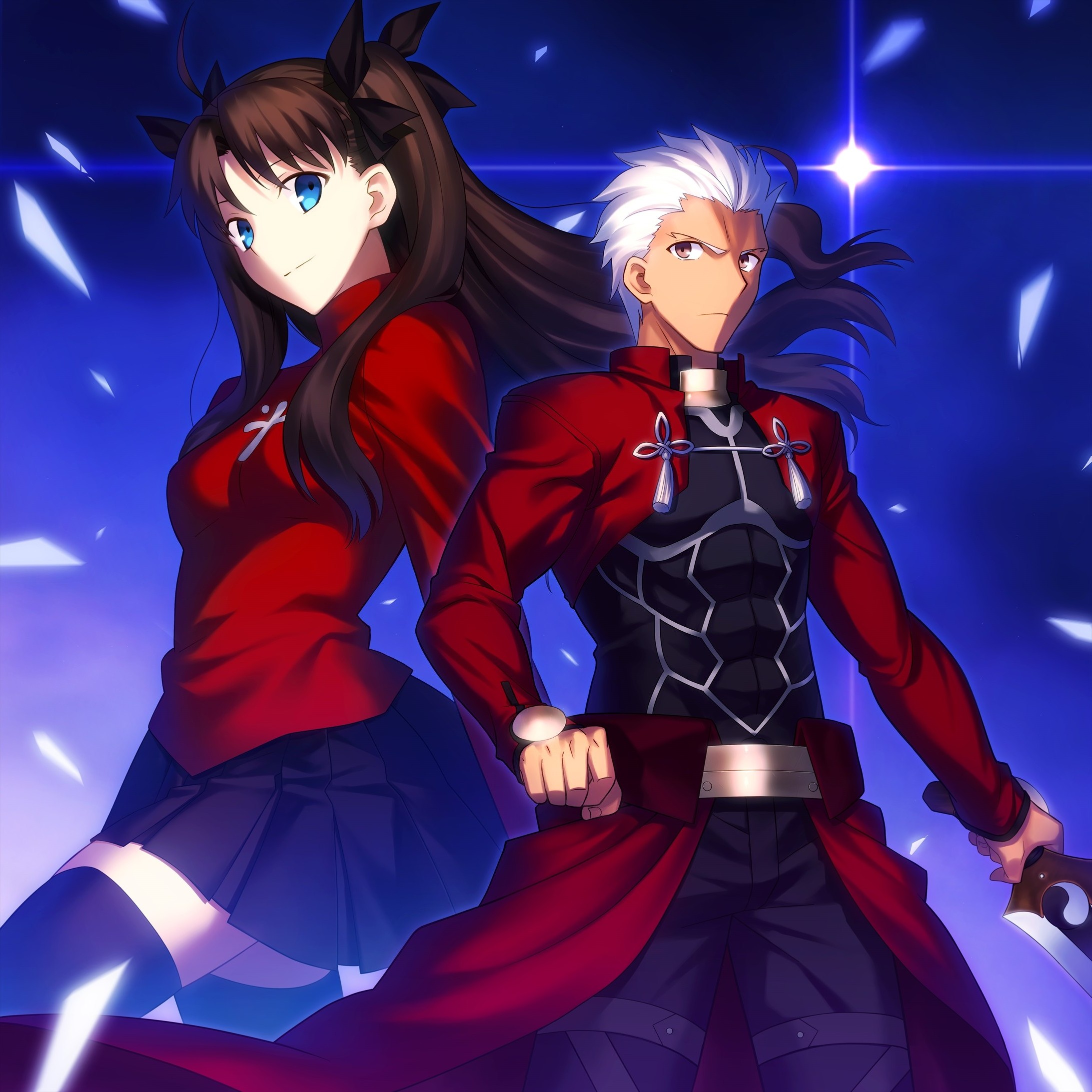 Fate Stay Night Tohsaka And Archer , HD Wallpaper & Backgrounds