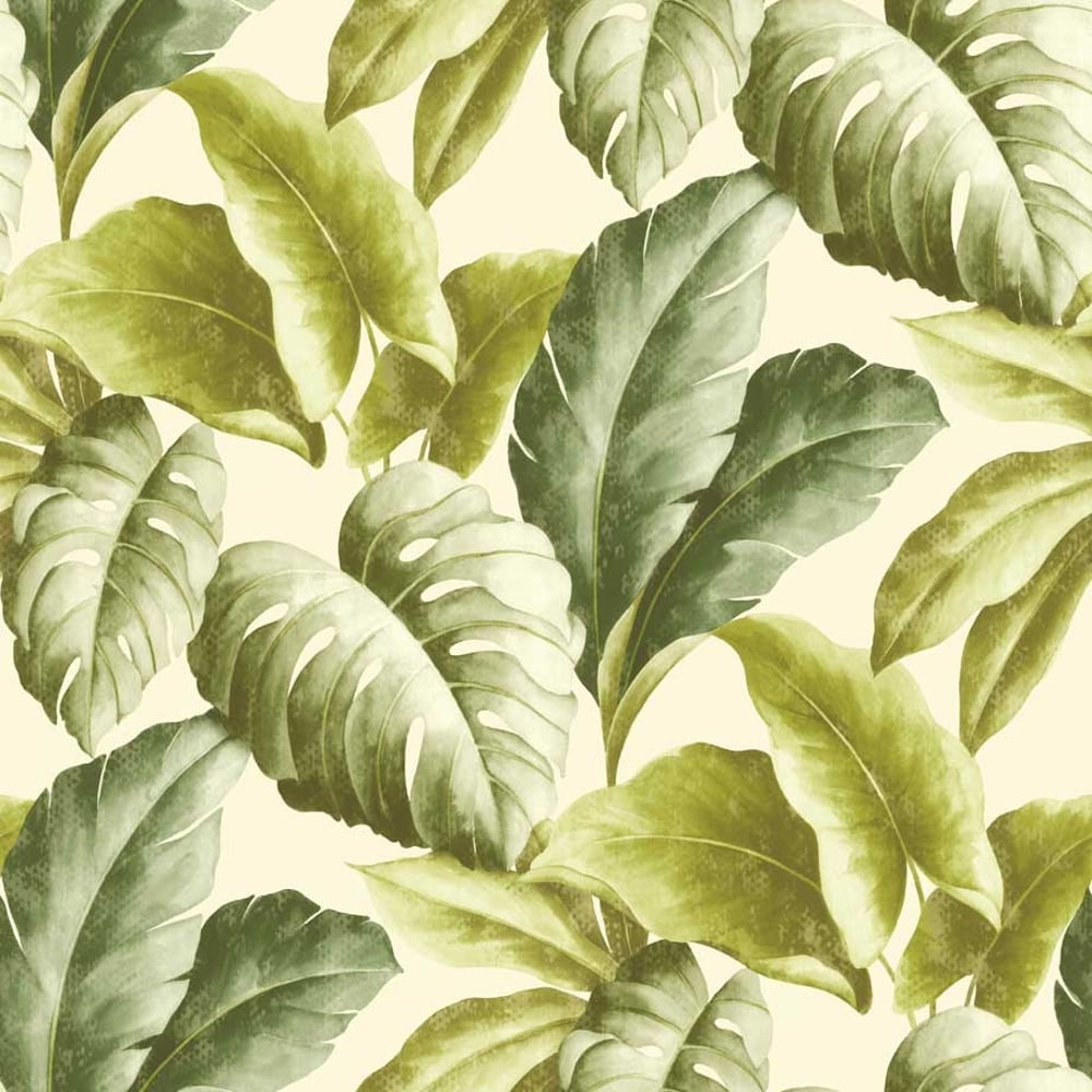 Grandeco Botanical Tropical Leaves Pattern Wallpaper - Tropical Leaves Botanical , HD Wallpaper & Backgrounds