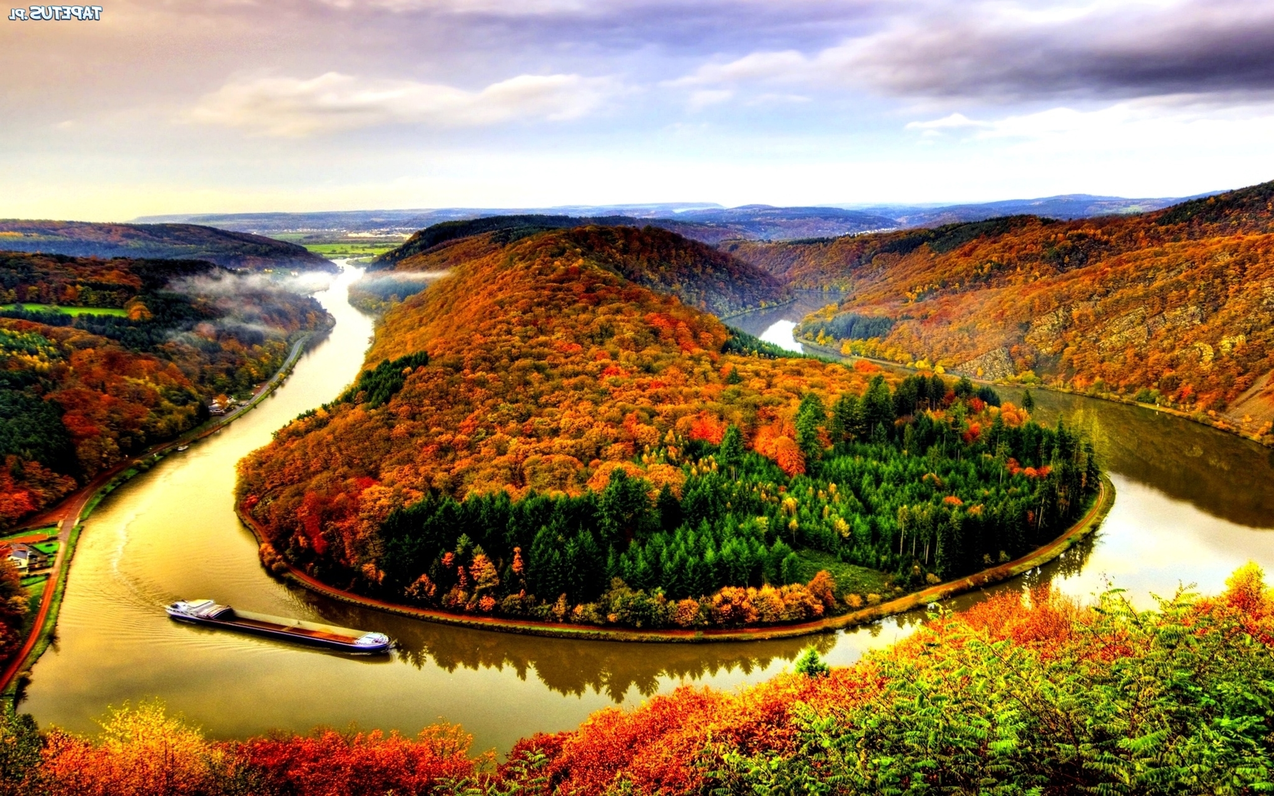Hd Autumn River Background Hd Autumn River Wallpaper - Mount Scenery , HD Wallpaper & Backgrounds