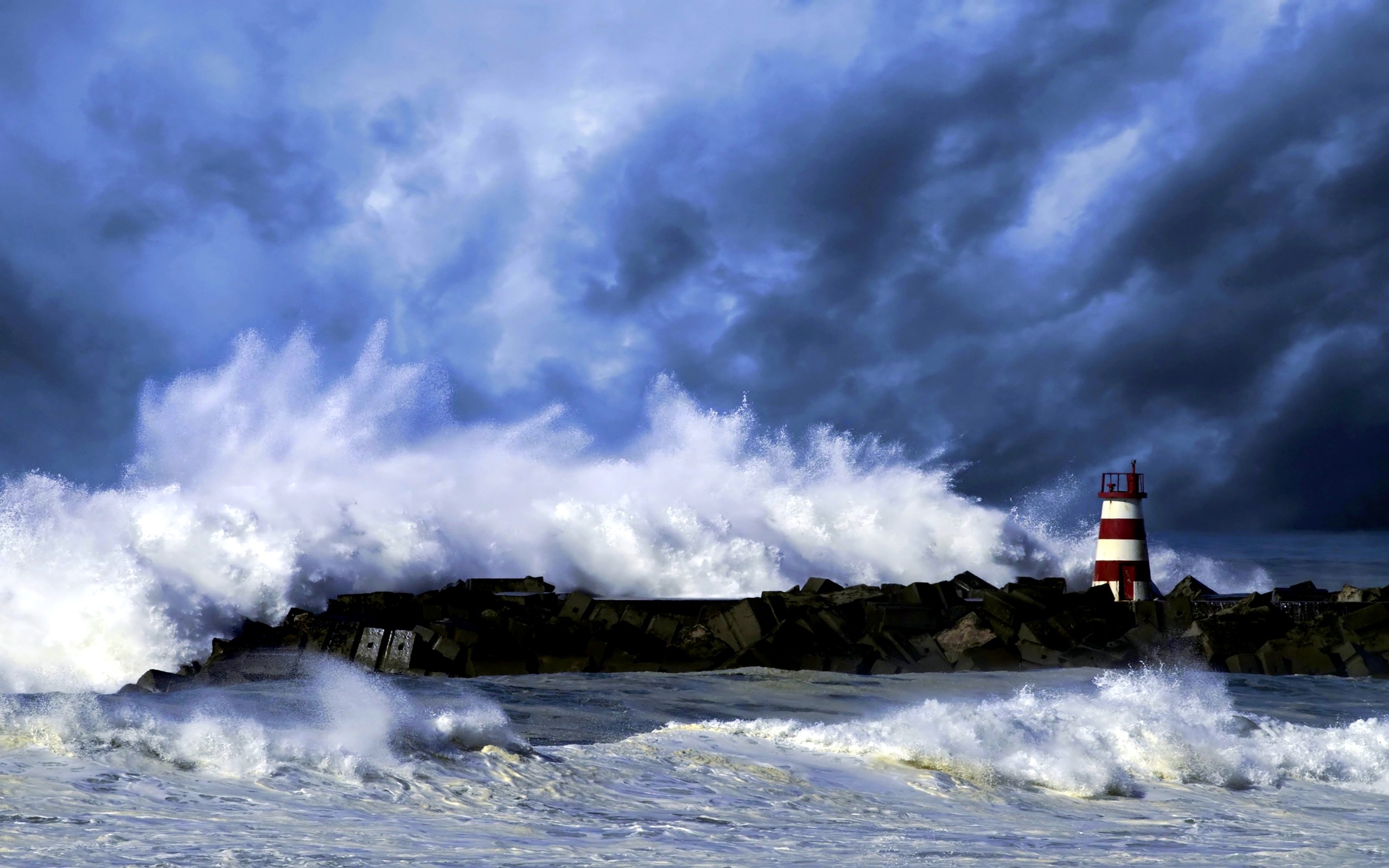 Sea Lighthouse Waves Storm Live Wallpaper Ocean Pc - Schwarz Weiß Bild Vom Meer , HD Wallpaper & Backgrounds