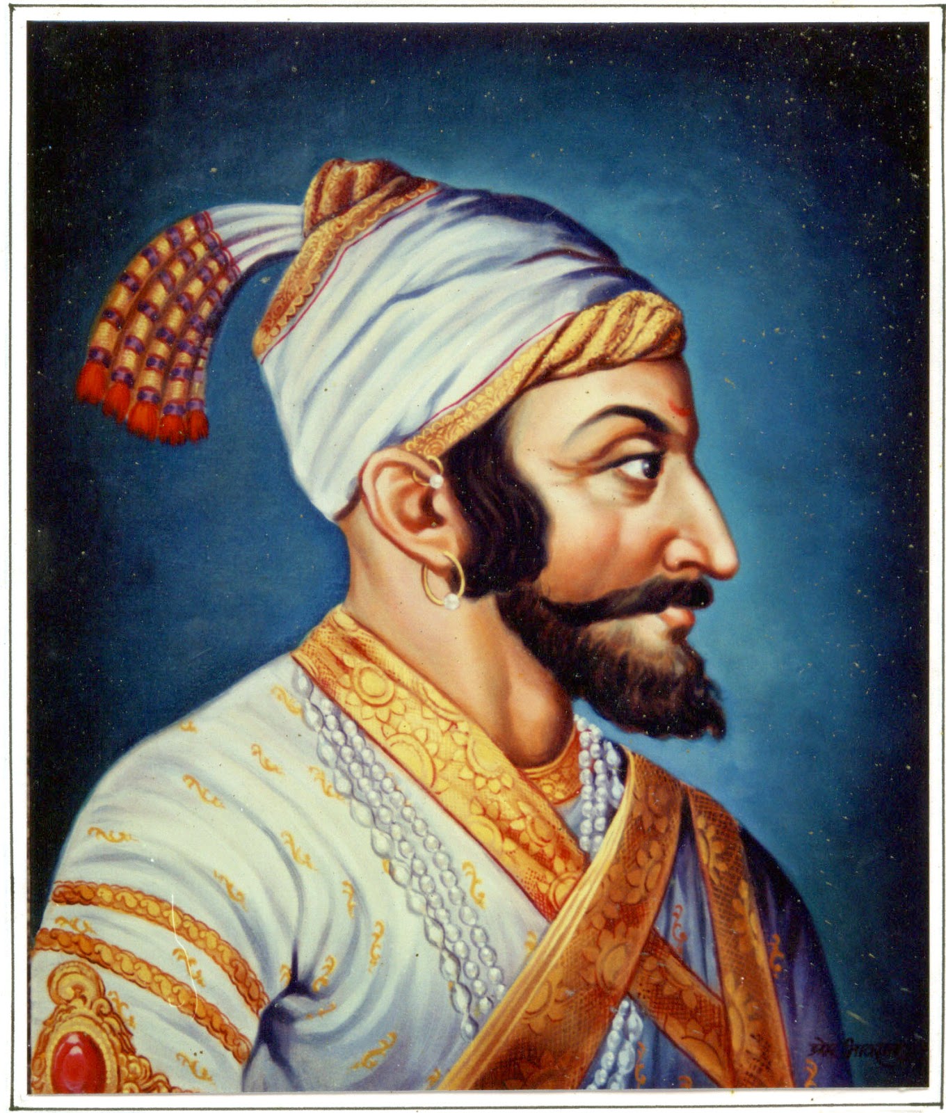 Shivaji The Great Maratha Shiva Ji Jayanti High Quality - Painting Shivaji Maharaj Original , HD Wallpaper & Backgrounds