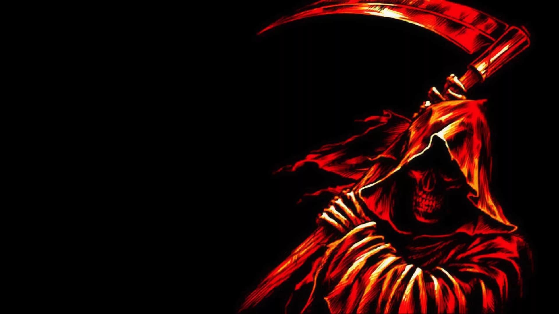 Dark Grim Reaper Wallpapers Wallpaper - Grim Reaper Wallpaper Red , HD Wallpaper & Backgrounds