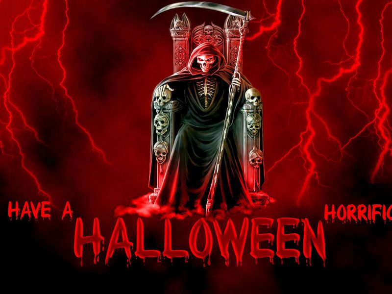 Halloween Grim Reaper Hd Wallpaper - Happy Halloween Images Scary , HD Wallpaper & Backgrounds