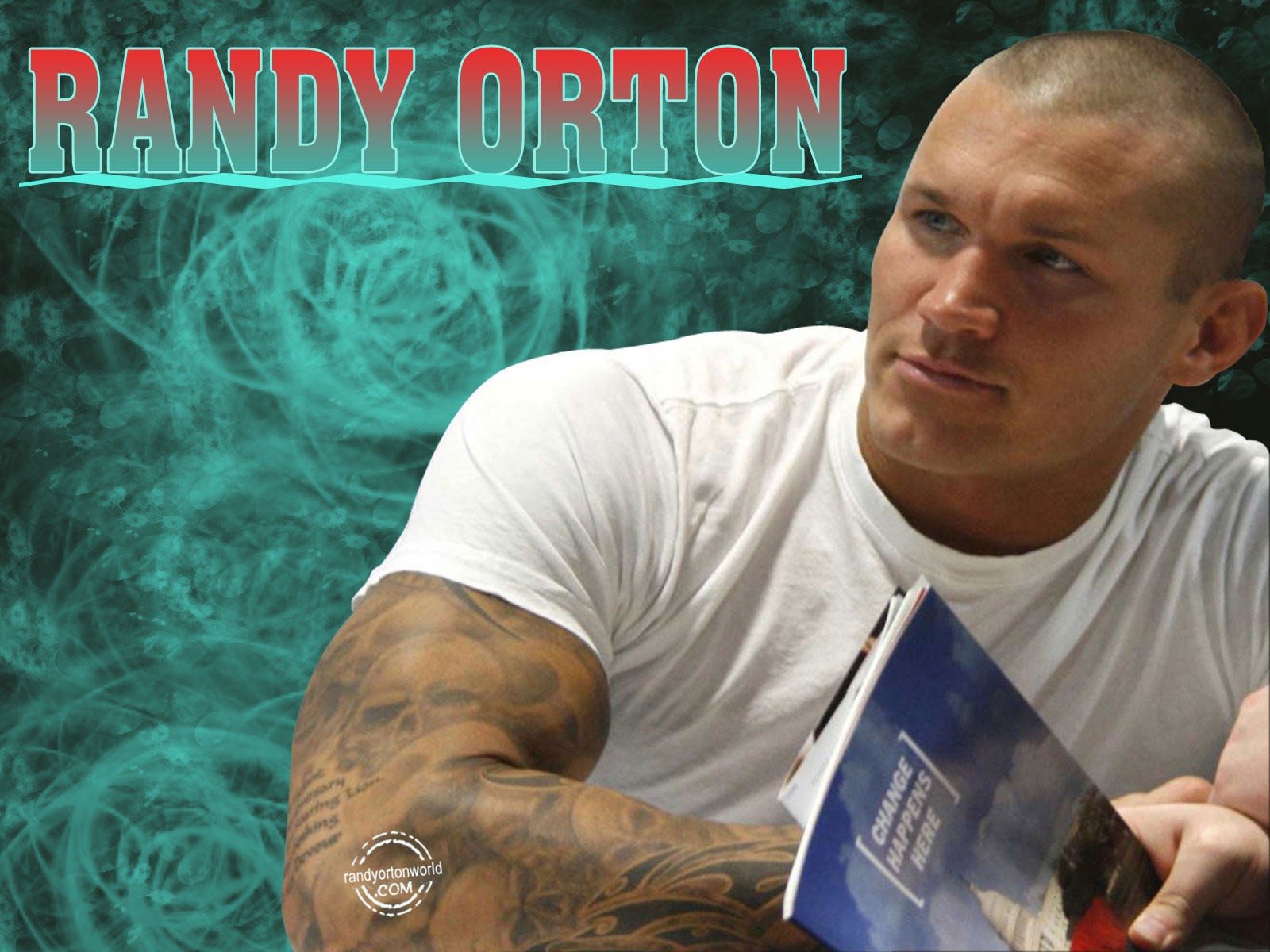 Randy, Orton, Full, Screen, High, Definition, Wallpaper, - Full Arm Tattoo Skulls , HD Wallpaper & Backgrounds