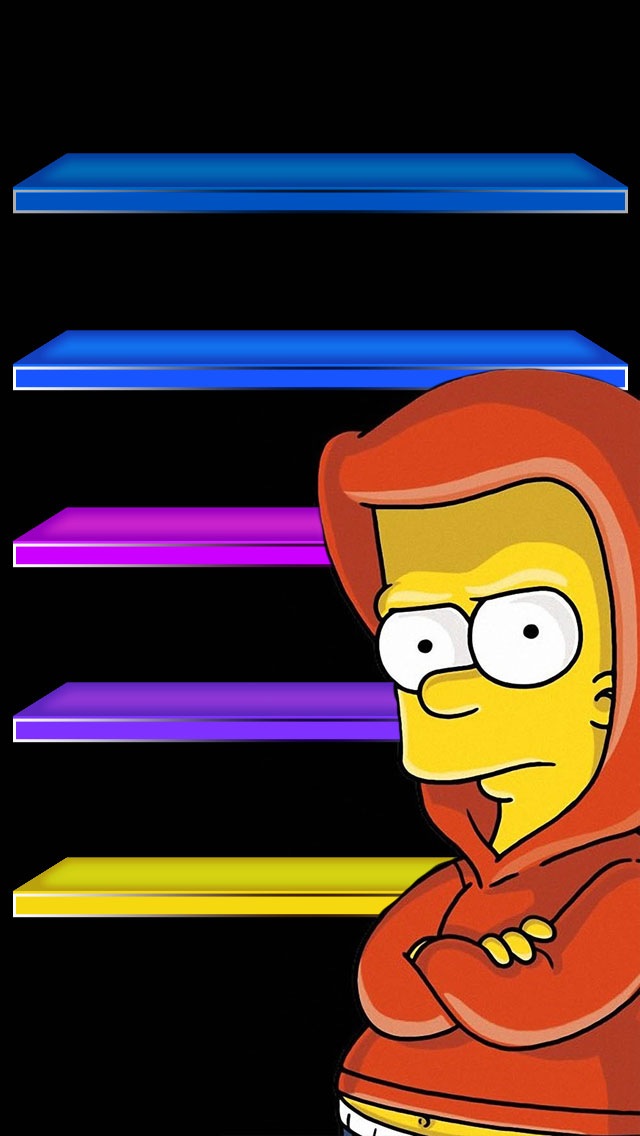 The Simpsons Clipart Iphone - Bart Simpson Hiphop , HD Wallpaper & Backgrounds