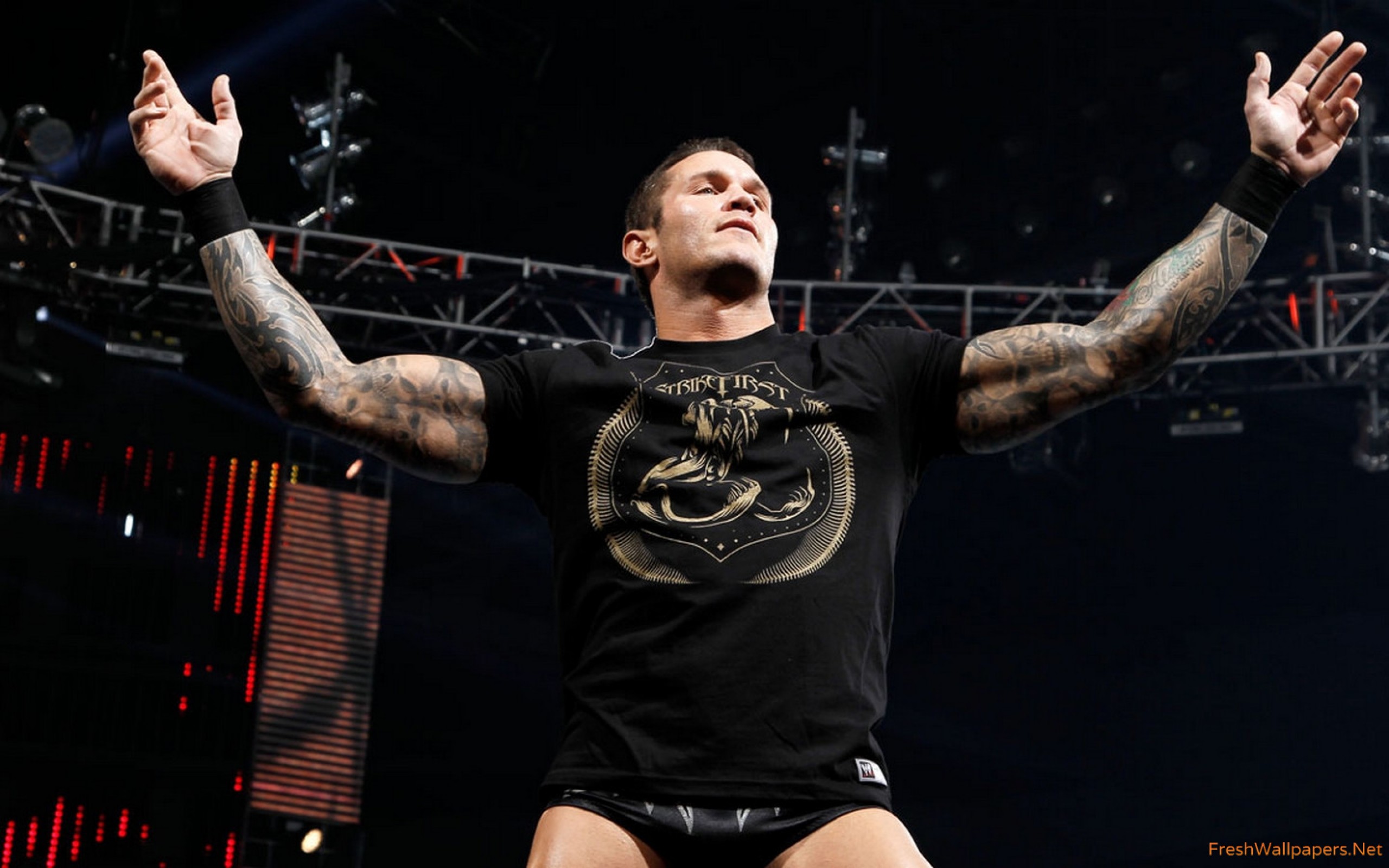 Hd Wwe Randy Orton Smiley Faces Wallpaper - Randy Orton With Both Titles , HD Wallpaper & Backgrounds