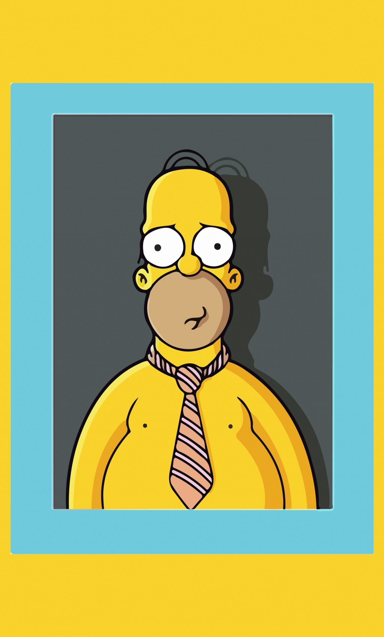 Homer Simpson, Photo Frame, The Simpsons, Animated - Simpsons Cell Phone Background , HD Wallpaper & Backgrounds