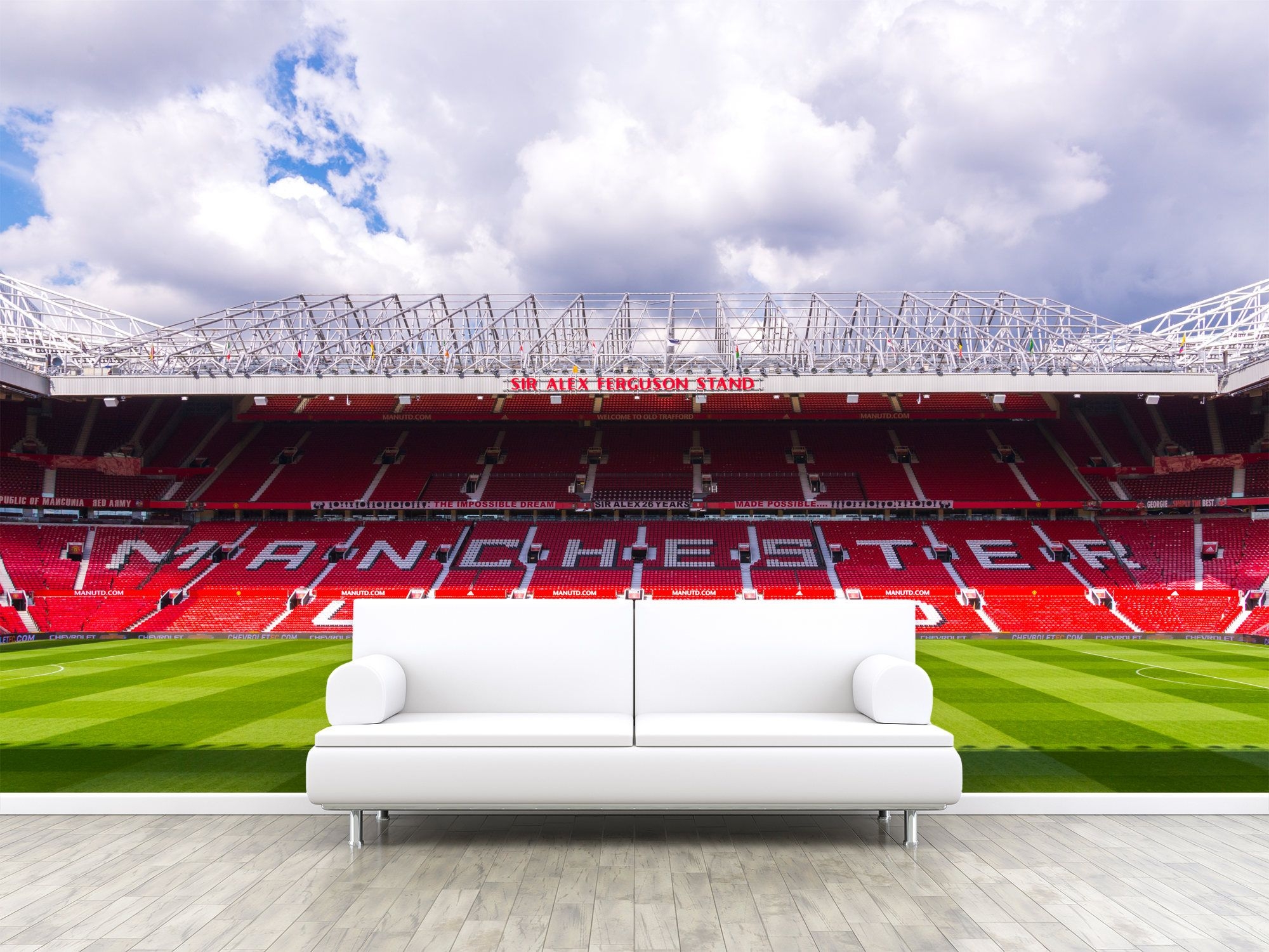 Old Trafford Manchester United Photo Wallpaper Removable - Old Trafford , HD Wallpaper & Backgrounds