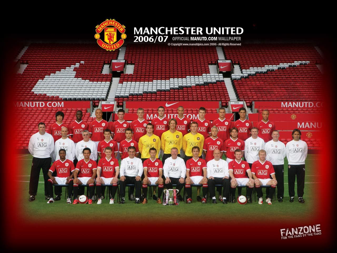 Manchester United Wallpaper Hd 2013 - Man United 2006 2007 , HD Wallpaper & Backgrounds