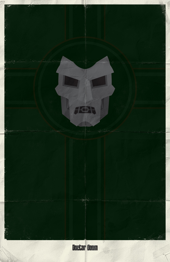 Vintage Iphone Wallpapers - Dr Doom Minimalist Art , HD Wallpaper & Backgrounds