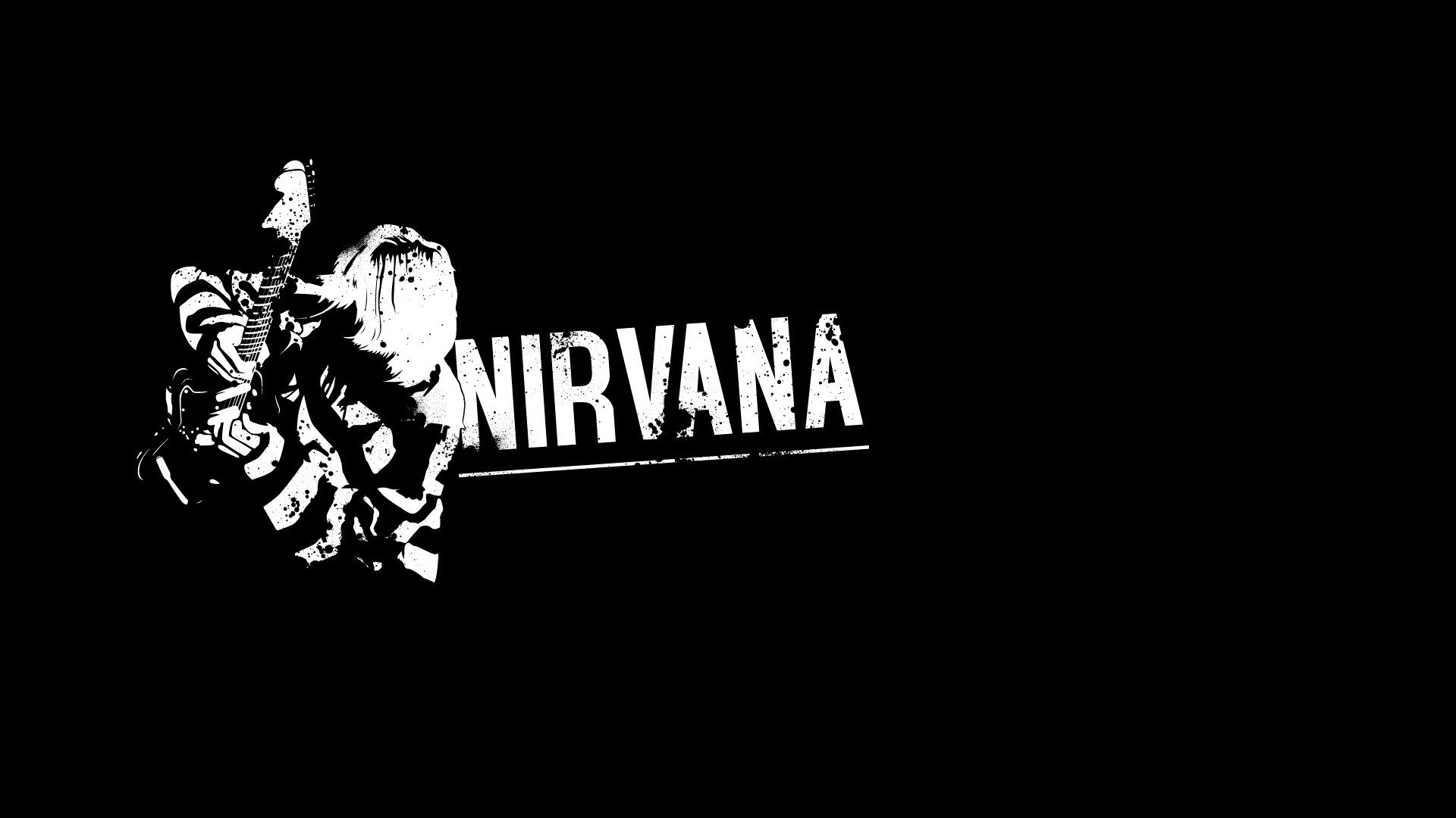 Nirvana Kurt Cobain King Of Grunge Guitars Nevermind - Nirvana Logo Hd , HD Wallpaper & Backgrounds