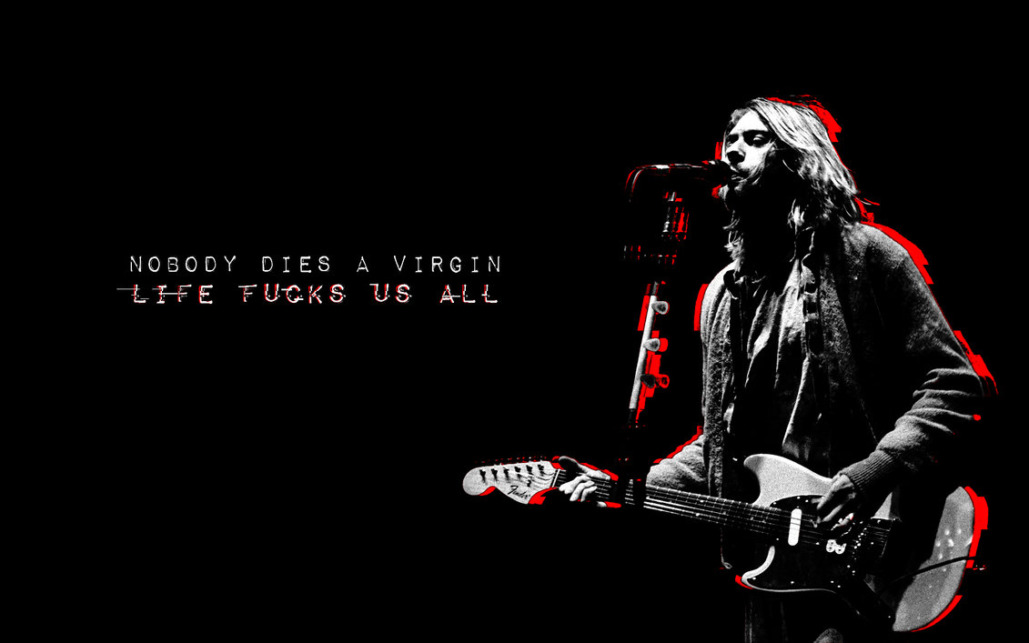 Kurt Cobain Wallpaper 4k - Kurt Cobain With Guitar , HD Wallpaper & Backgrounds