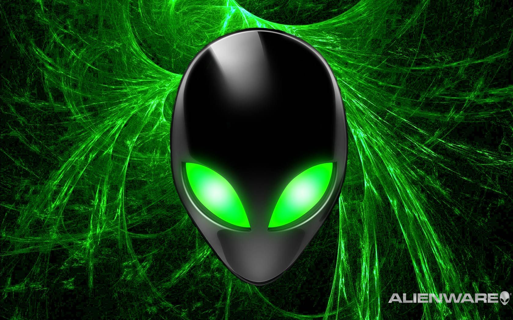 Alienware Desktop Background Alien Head Green Light - Alienware Hd Background , HD Wallpaper & Backgrounds