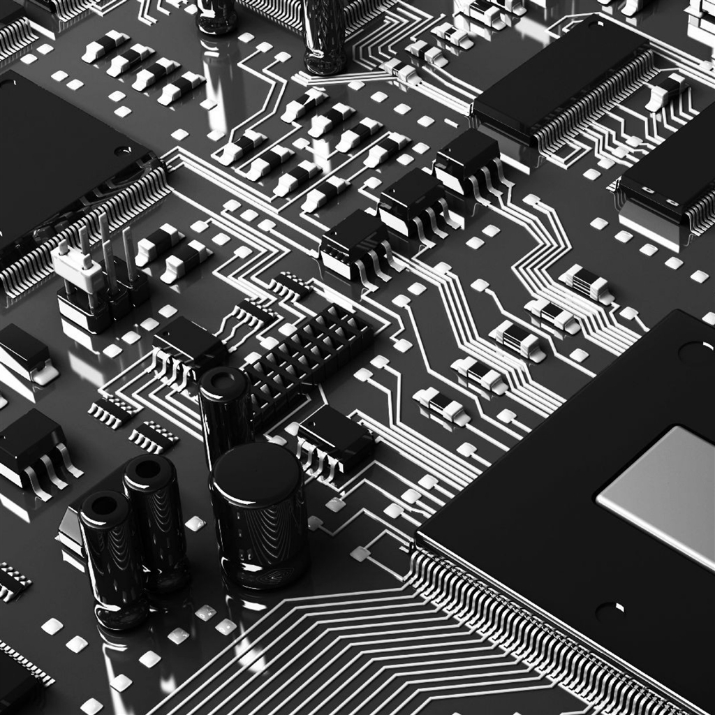 Circuit Boards Capacitors Resistors Ipad Air Wallpaper - Circuit Board Wallpaper Black , HD Wallpaper & Backgrounds