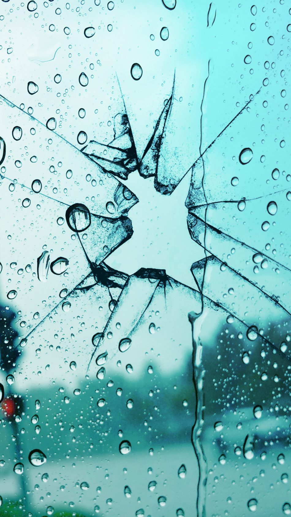 Broken Glass Rain Drops 4k Ultra Hd Mobile Wallpaper - Broken Glass Wallpaper 2019 , HD Wallpaper & Backgrounds