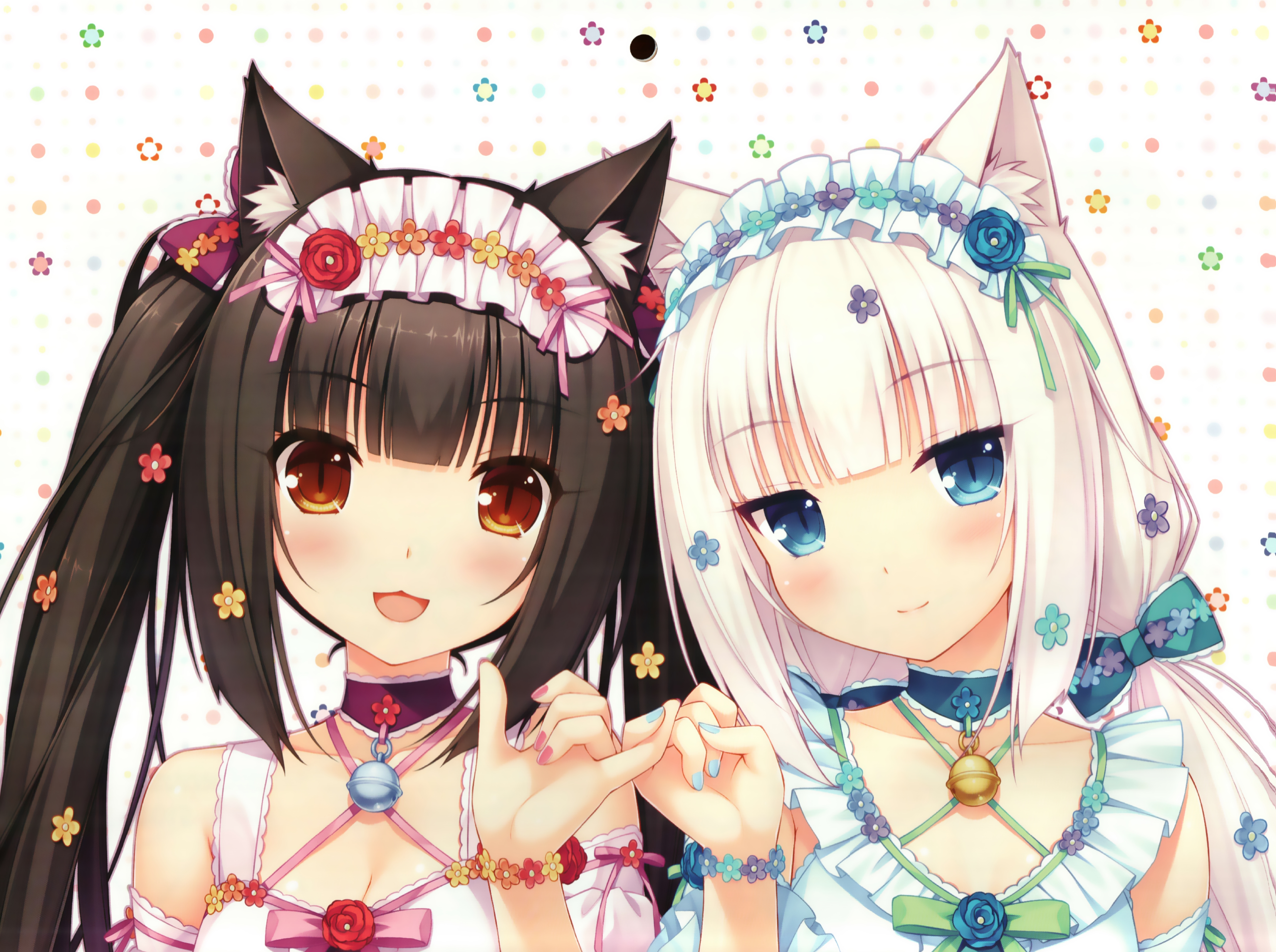 Nekopara Wallpaper Hd - Two Anime Cat Girls , HD Wallpaper & Backgrounds
