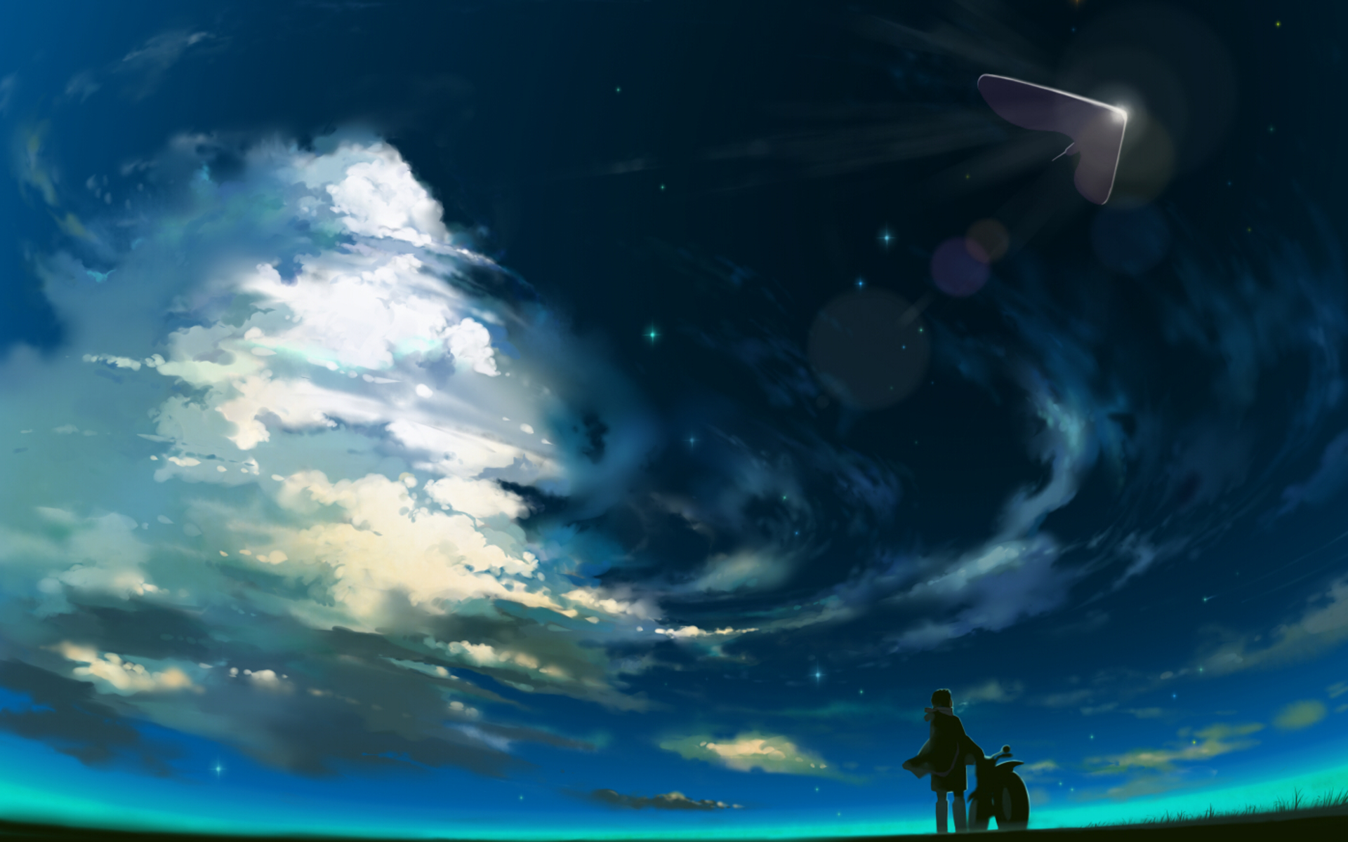 Beautiful Anime Scenery Wallpaper - Beautiful Anime Scenery , HD Wallpaper & Backgrounds