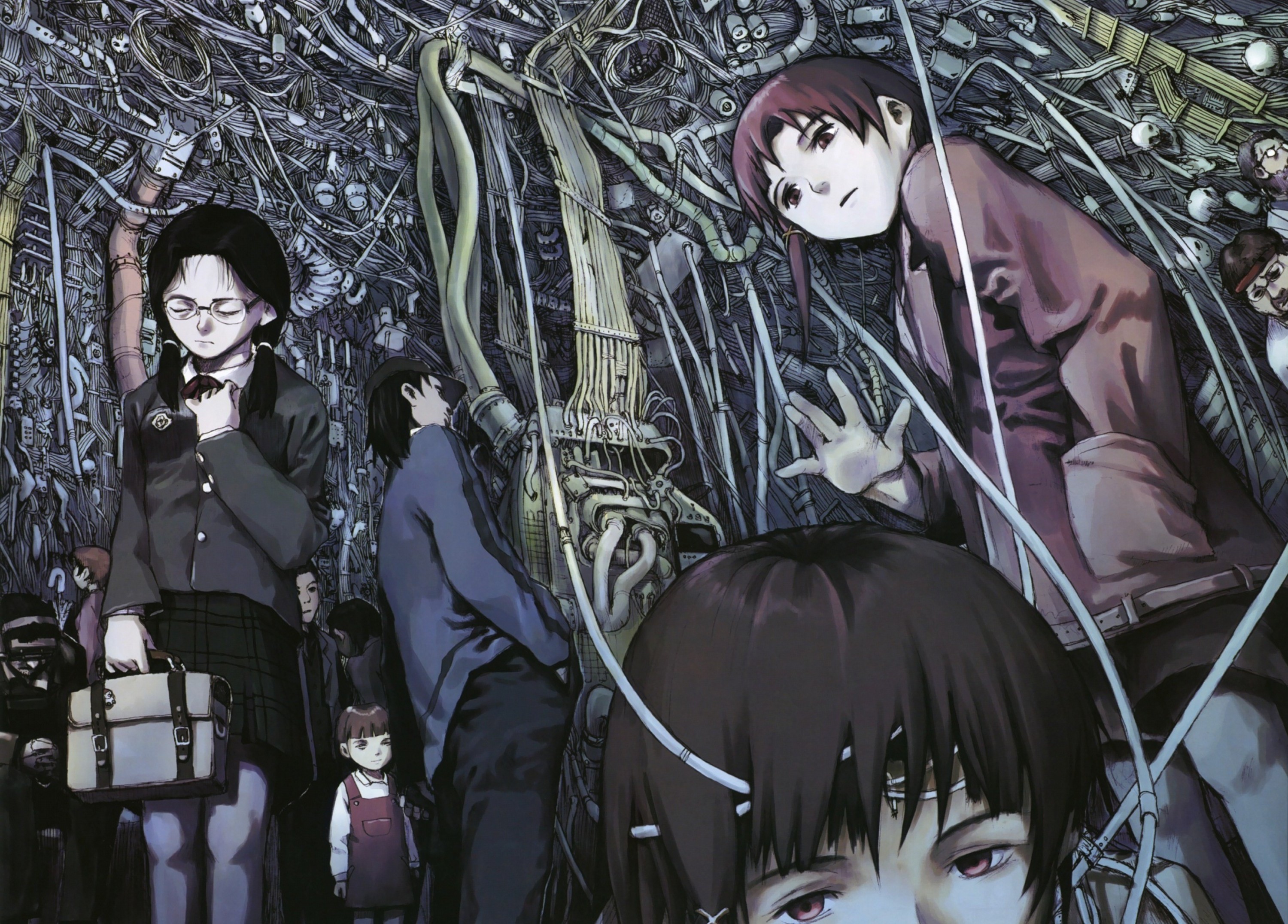 Serial Experiments Lain Wallpaper Serial Experiments Lain Hd Background Hd Wallpaper Backgrounds Download