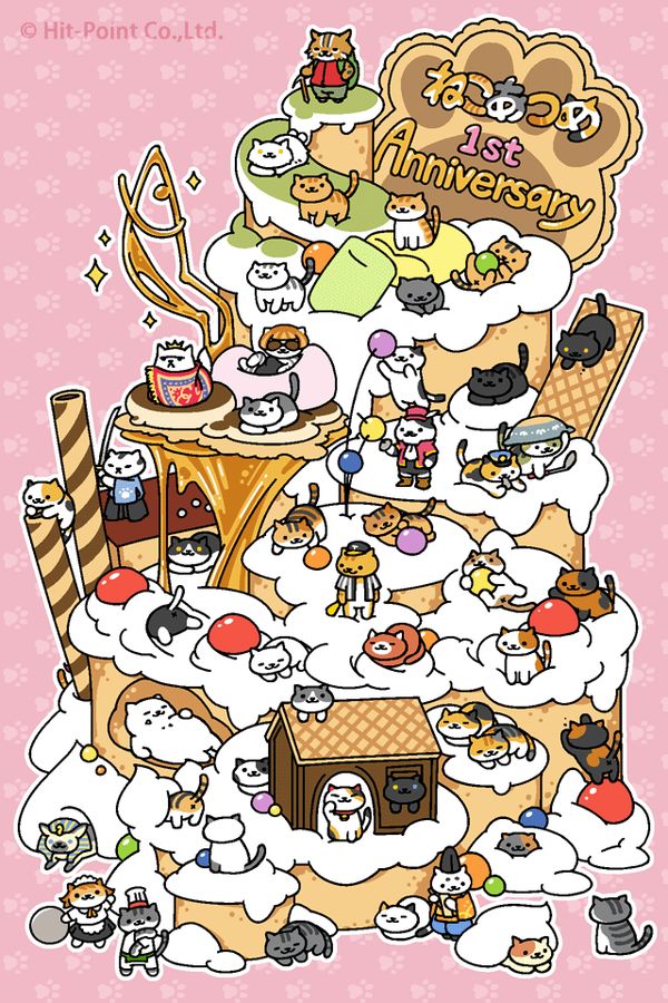 埋め込み画像 Neko Atsume Wallpaper, Neko Atsume Kitty Collector, - Neko Atsume Anniversary , HD Wallpaper & Backgrounds
