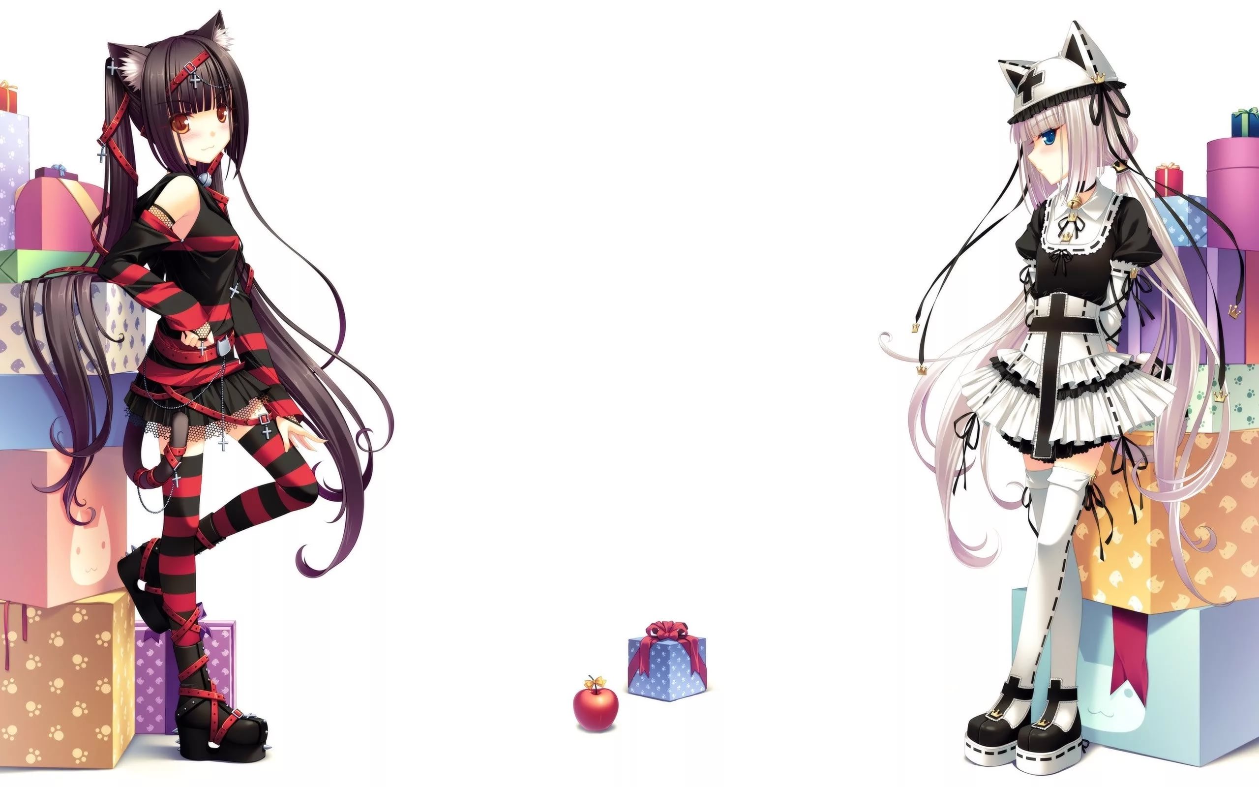 Neko Para - Anime Cat Girl Wallpaper Hd , HD Wallpaper & Backgrounds