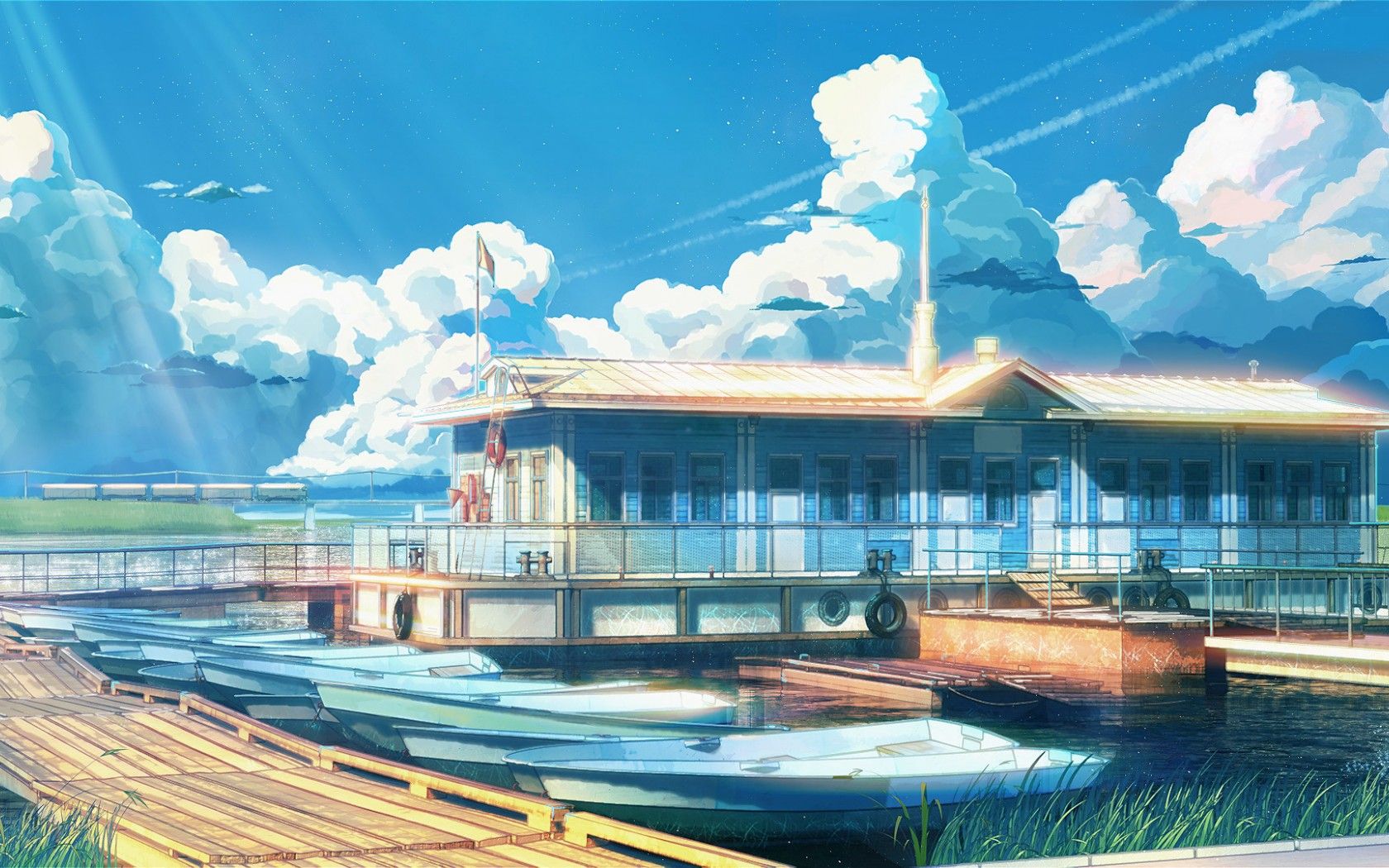 Anime Scenery Wallpaper Everlasting Summer 491944 Hd