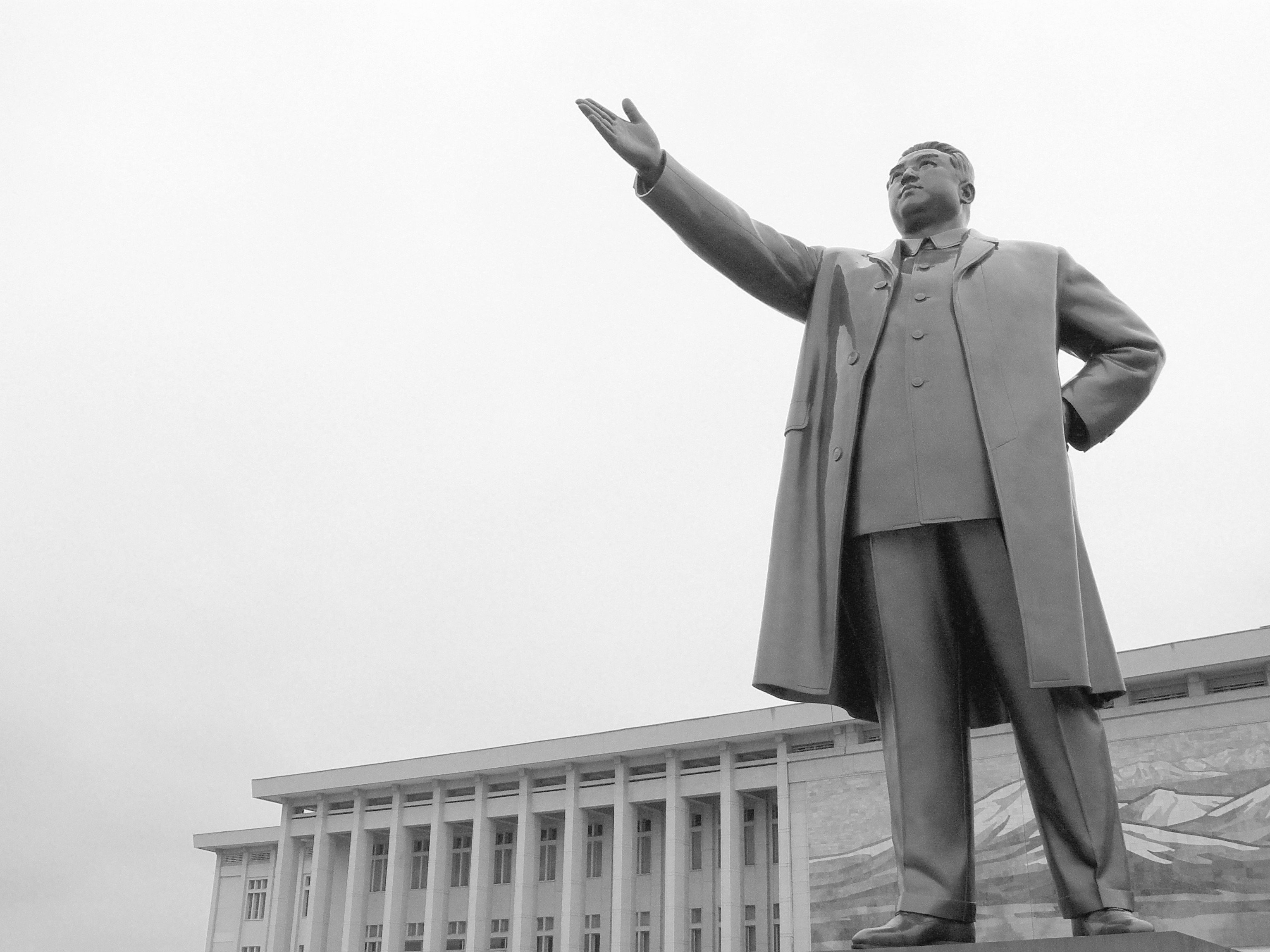 Kim Il Sung Architecture Dprk North Korea Rare Statue - Leader Kim Il Sung Statue , HD Wallpaper & Backgrounds