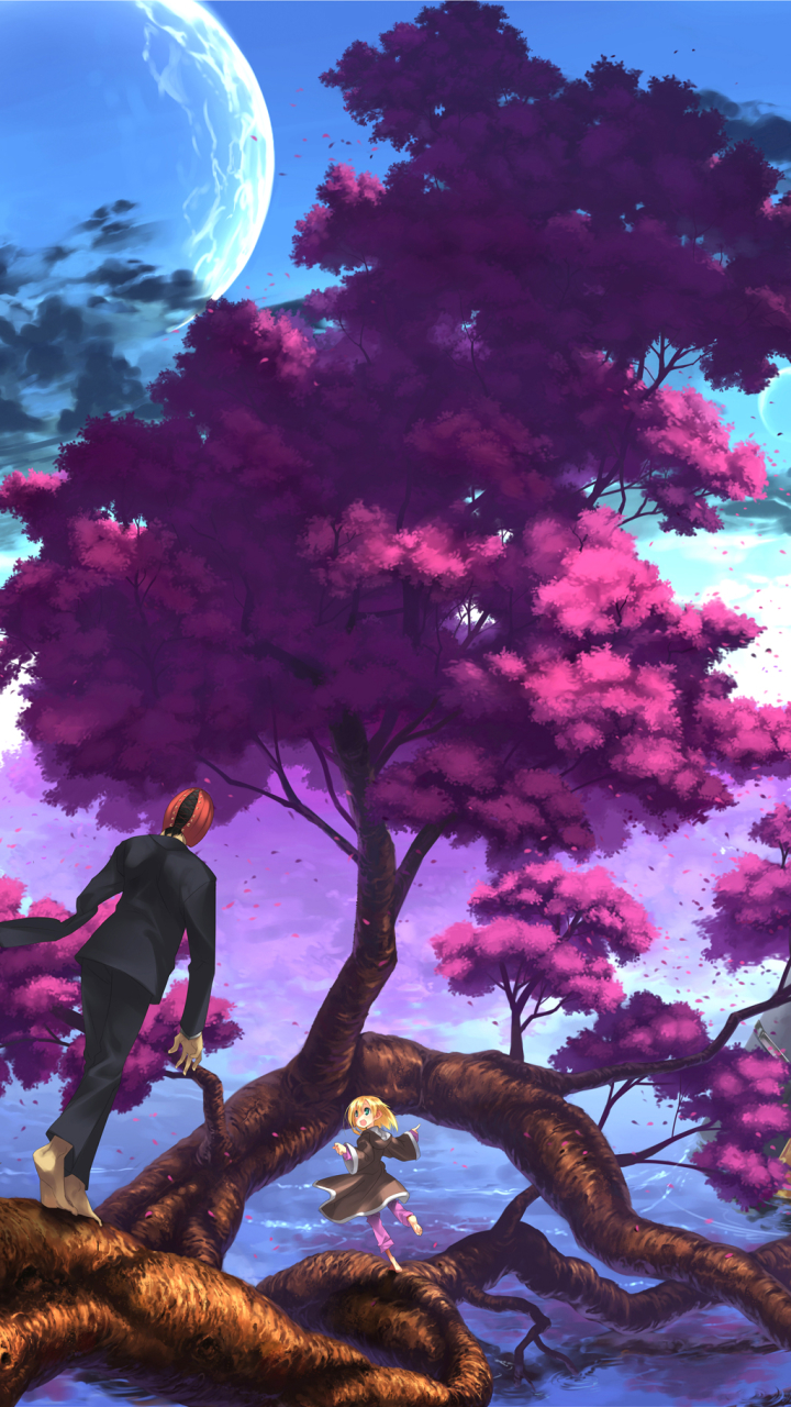 Anime / Scenic Mobile Wallpaper - Anime Scenery Facebook Cover , HD Wallpaper & Backgrounds