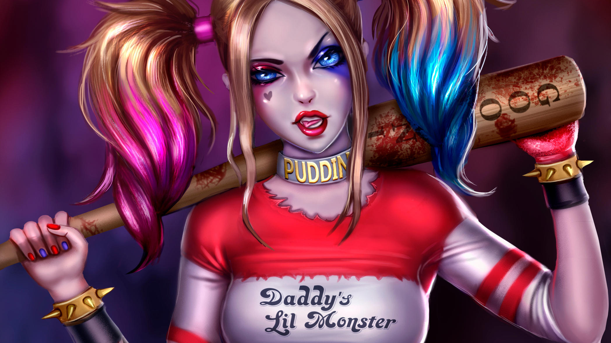 Wallpaper Of Dc, Comics, Harley Quinn, Art, Dc Comics - Twenty One Pilots Harley Quinn , HD Wallpaper & Backgrounds