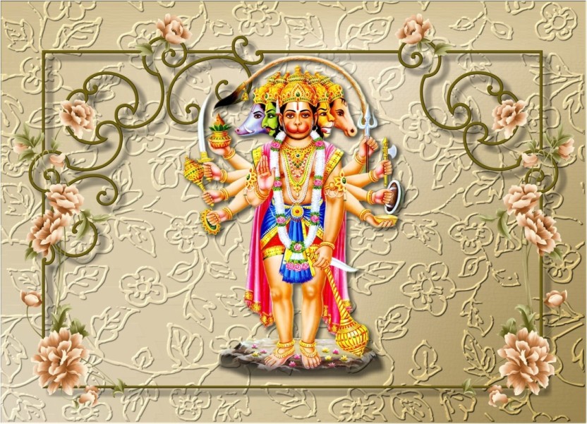 Seema Creations Religious Wallpaper - Panchmukhi Hanuman Ji , HD Wallpaper & Backgrounds
