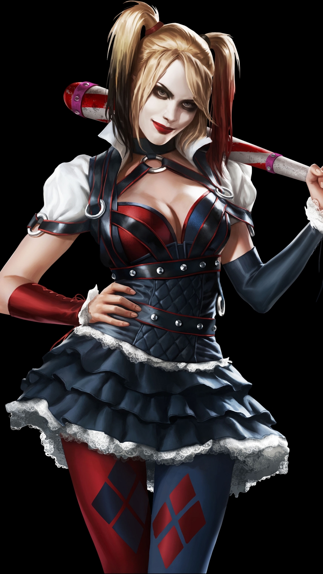 Comics / Harley Quinn Mobile Wallpaper - Dc Harley Quinn Arkham , HD Wallpaper & Backgrounds