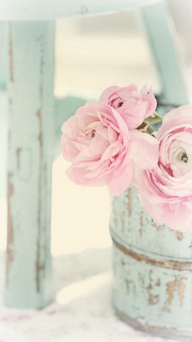 Pastel Flowers ❤ Download More Floral - Vintage Flower Iphone Background , HD Wallpaper & Backgrounds