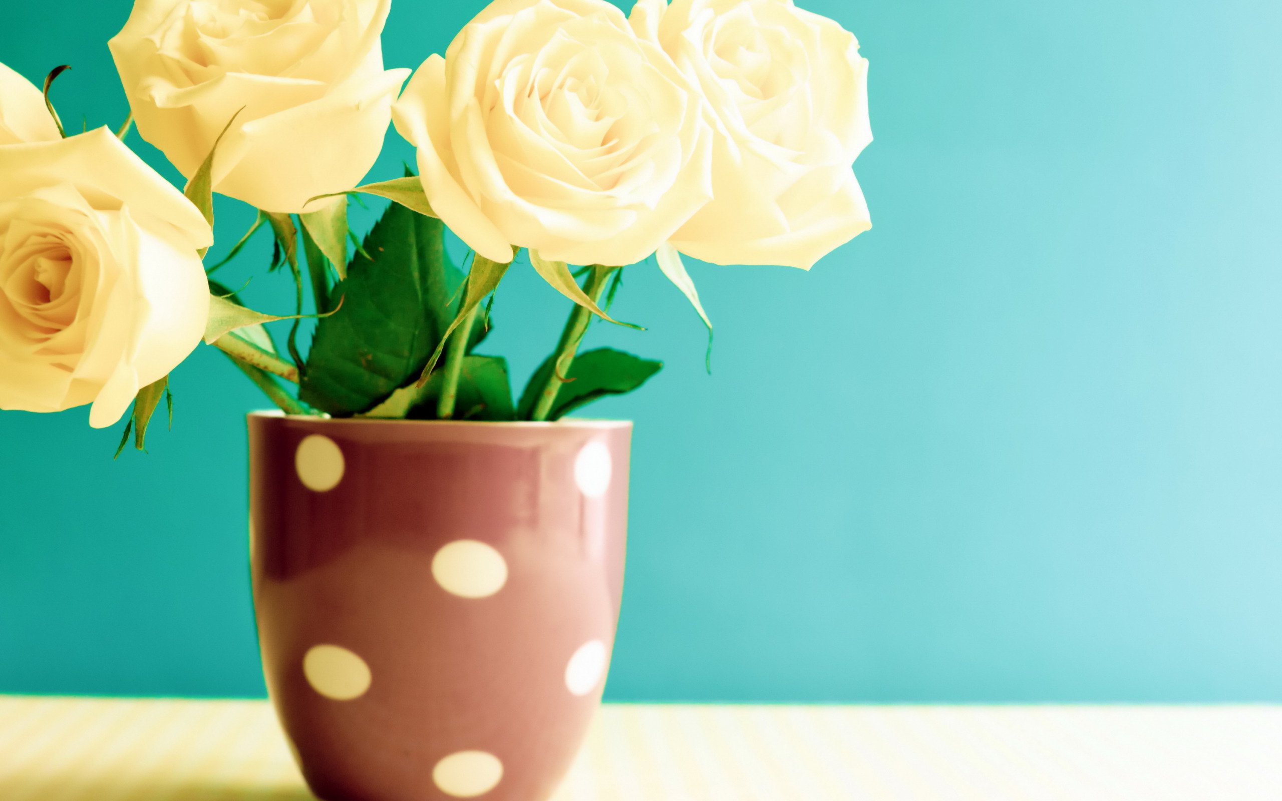 Yellow Roses, Vase, Beautiful Yellow Bouquet, Green - Цветы Стол , HD Wallpaper & Backgrounds