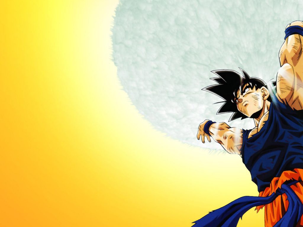 Goku Wallpaper - Son Goku Genki Dama , HD Wallpaper & Backgrounds