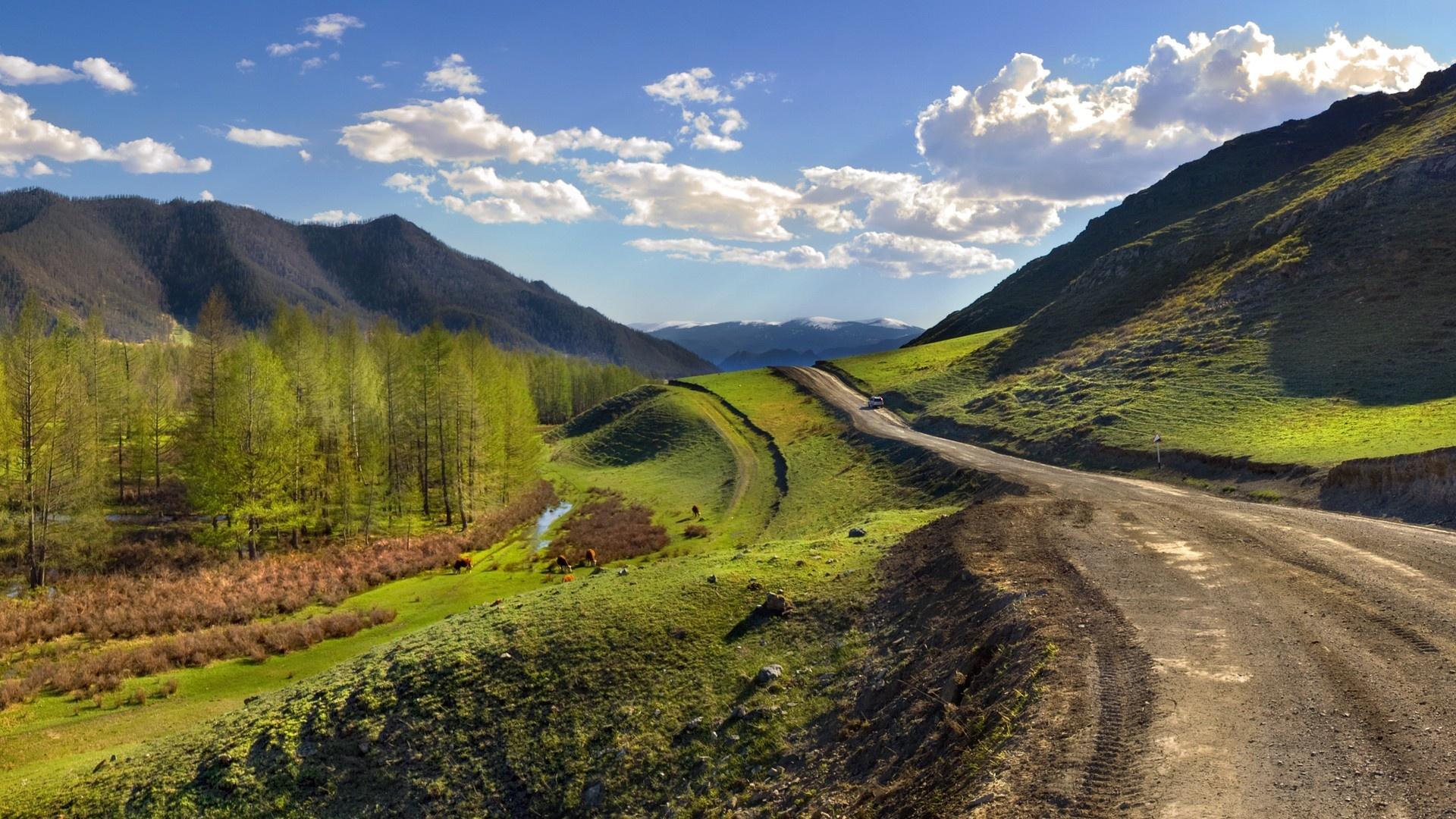 Mountain Road Wallpaper - Mountain Dirt Road Background , HD Wallpaper & Backgrounds