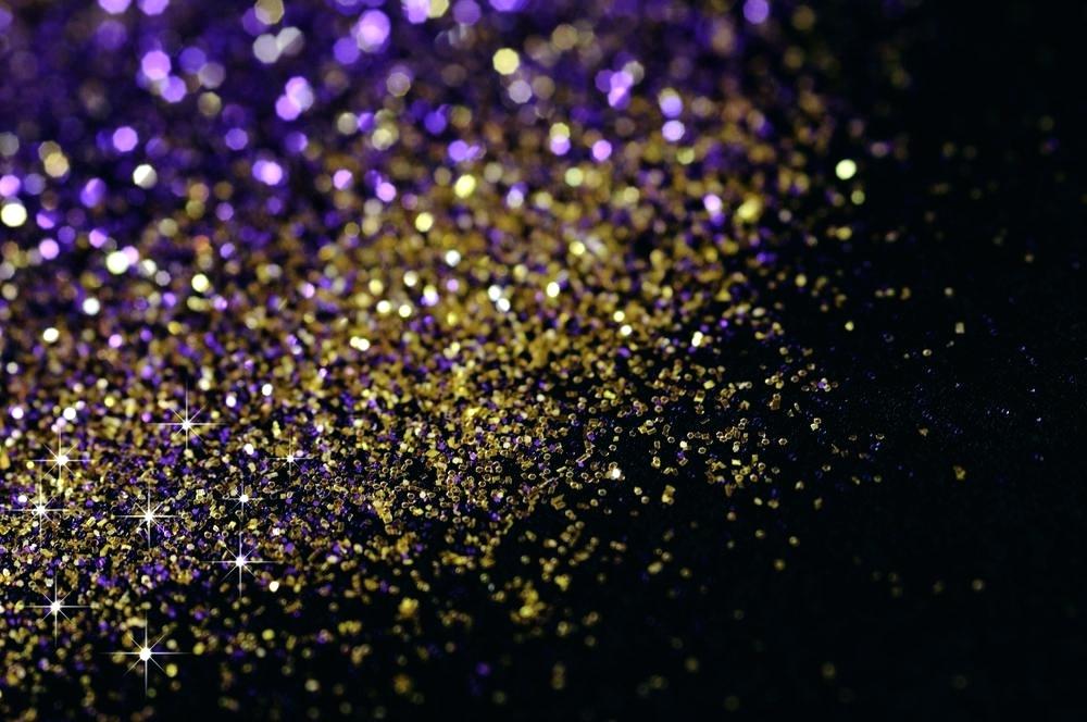 Black Gold Wallpaper Gold Sparkling Wallpaper Black - Gold And Purple Background , HD Wallpaper & Backgrounds