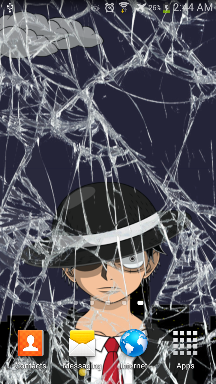 Mafia Anime Live Wallpaper Cracked Screen - One Piece Wallpaper For Broken Screen , HD Wallpaper & Backgrounds
