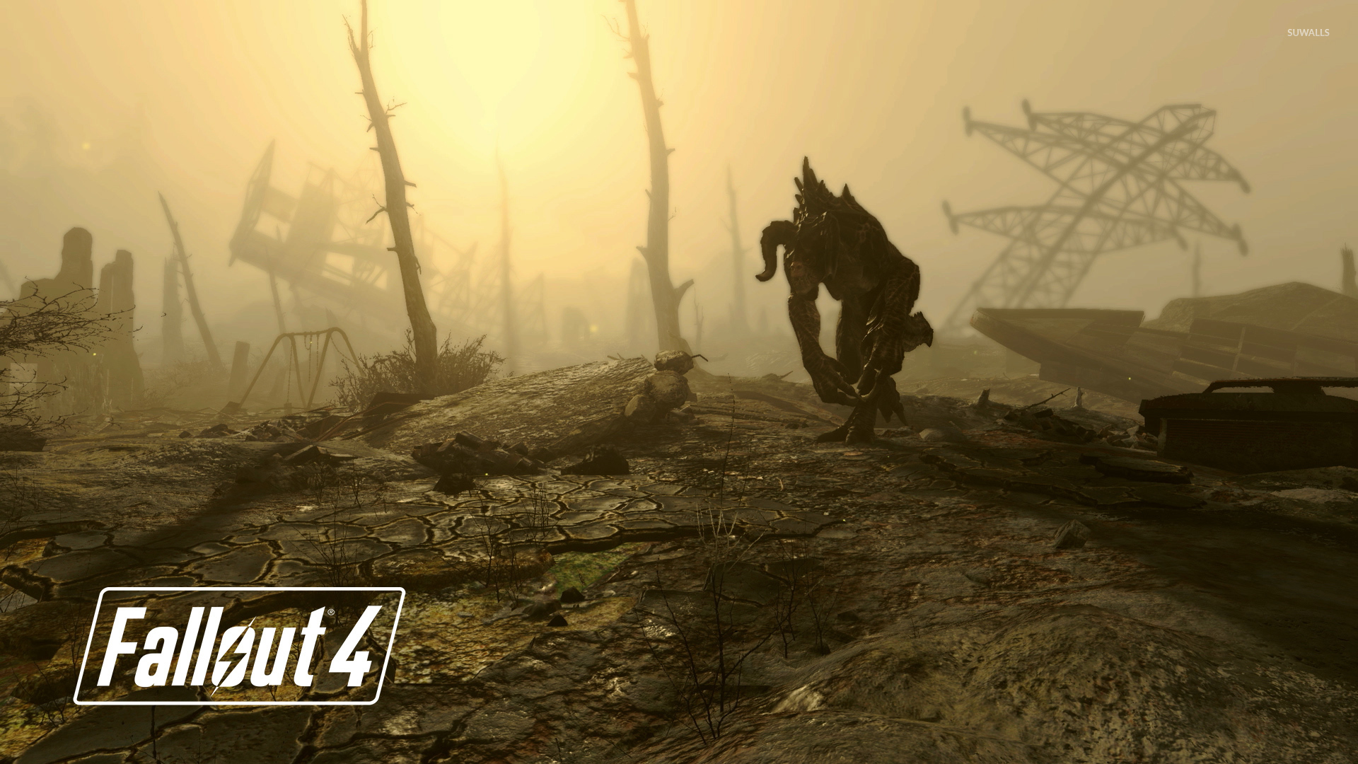 Deathclaw In Fallout 4 Wallpaper - Fallout 4 Wallpaper Deathclaw , HD Wallpaper & Backgrounds
