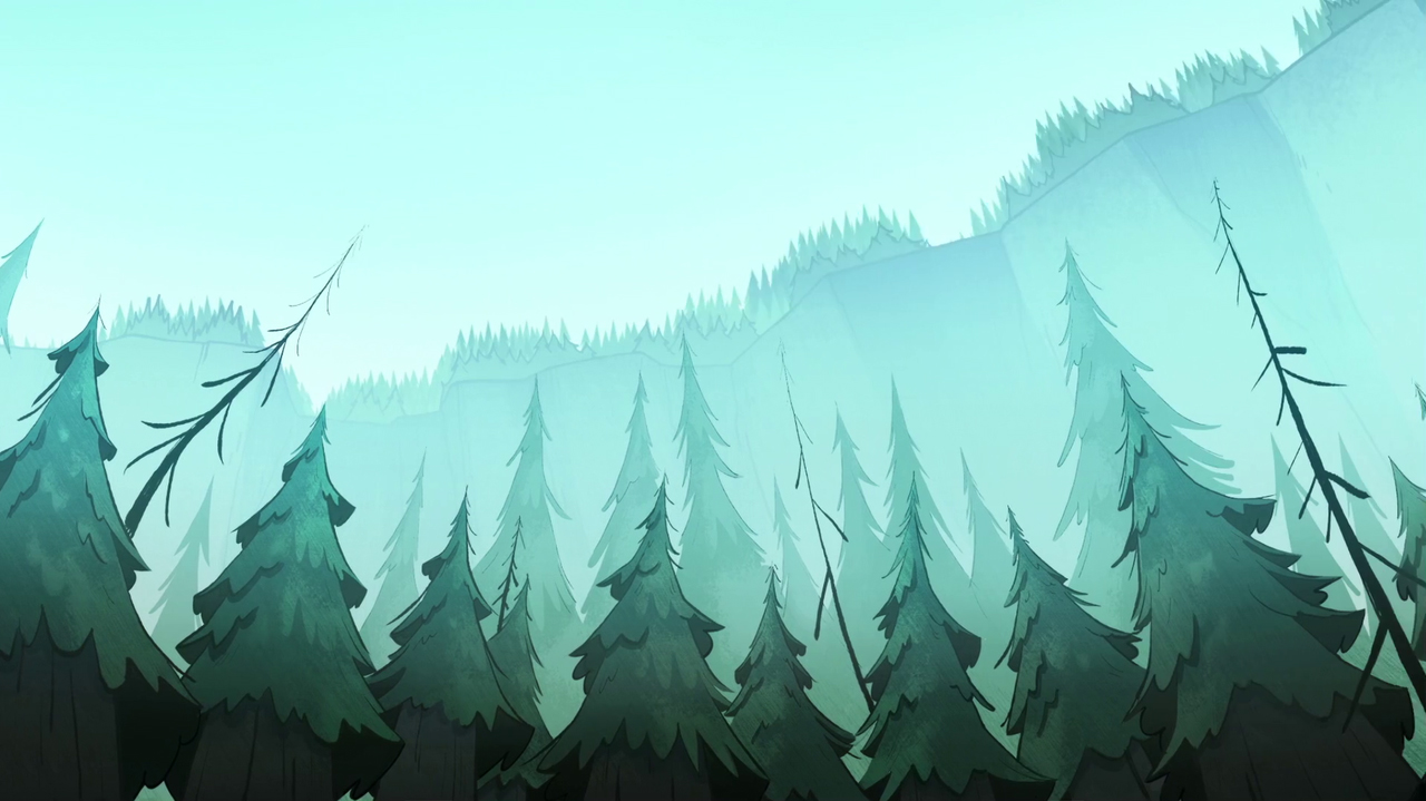 Gravity Falls Hd Quality Images - Gravity Falls Forest Background , HD Wallpaper & Backgrounds