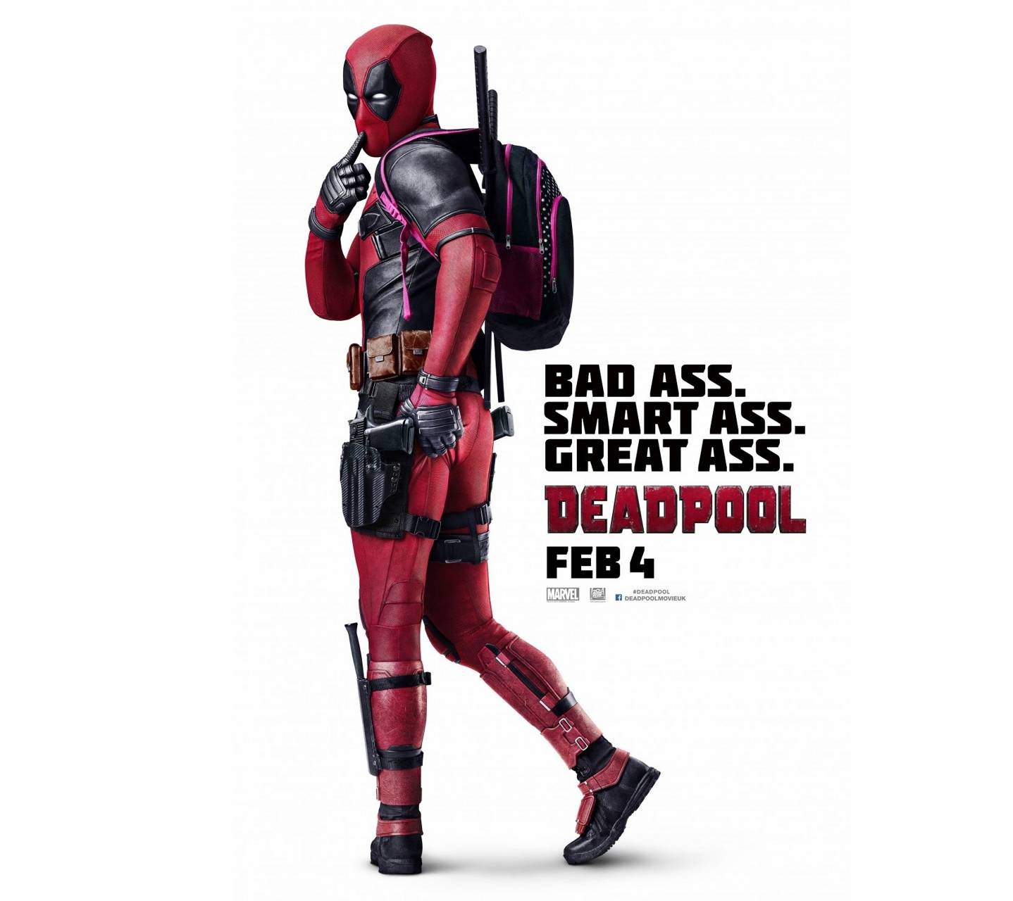 Download Free Badass Wallpapers For Your Mobile Phone - Deadpool Film , HD Wallpaper & Backgrounds