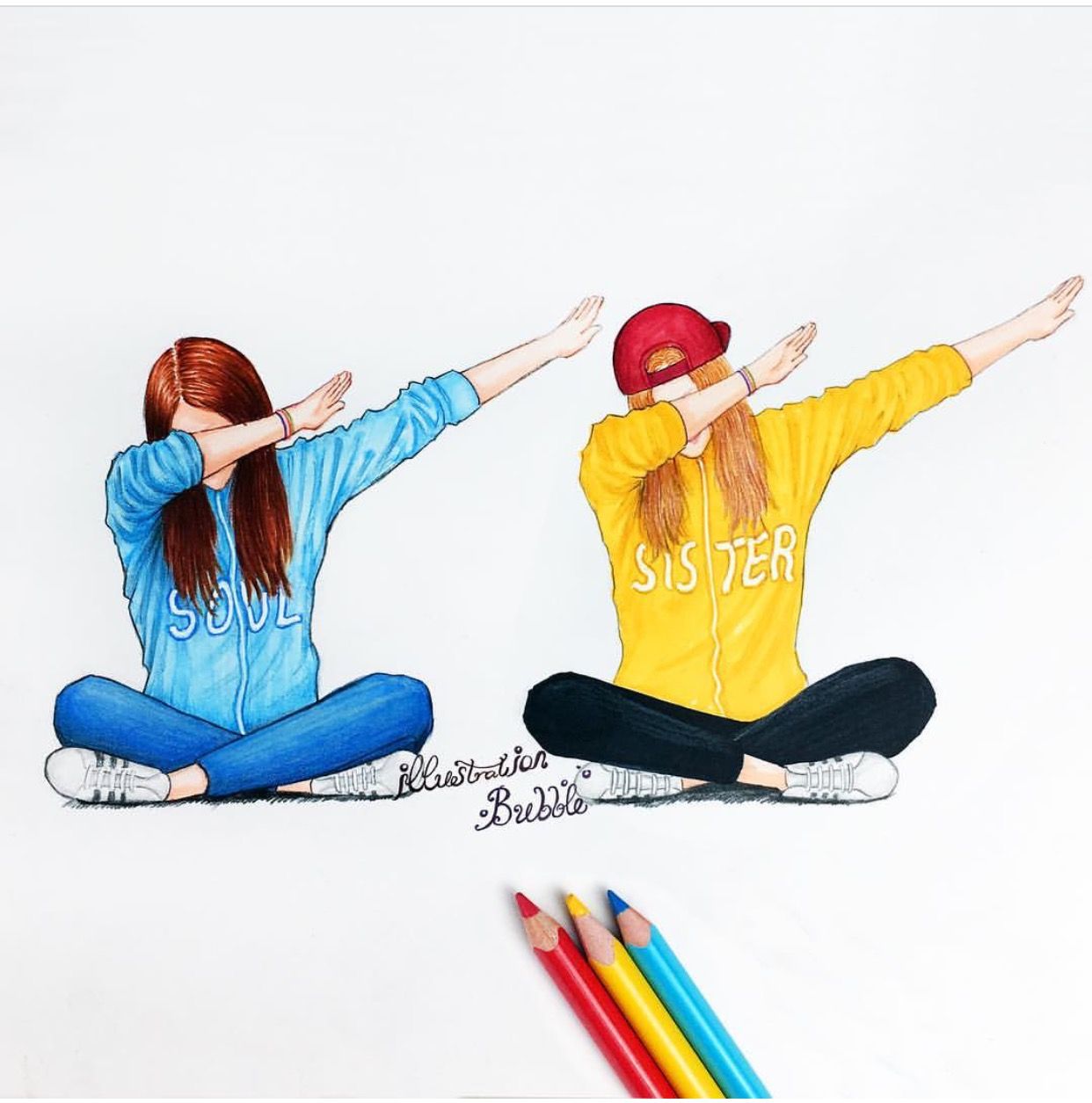 Dab With Your Friends - Dessin De Meilleur Amis (#54256) - HD Wallpaper \u0026  Backgrounds Download, image size:1242x1255